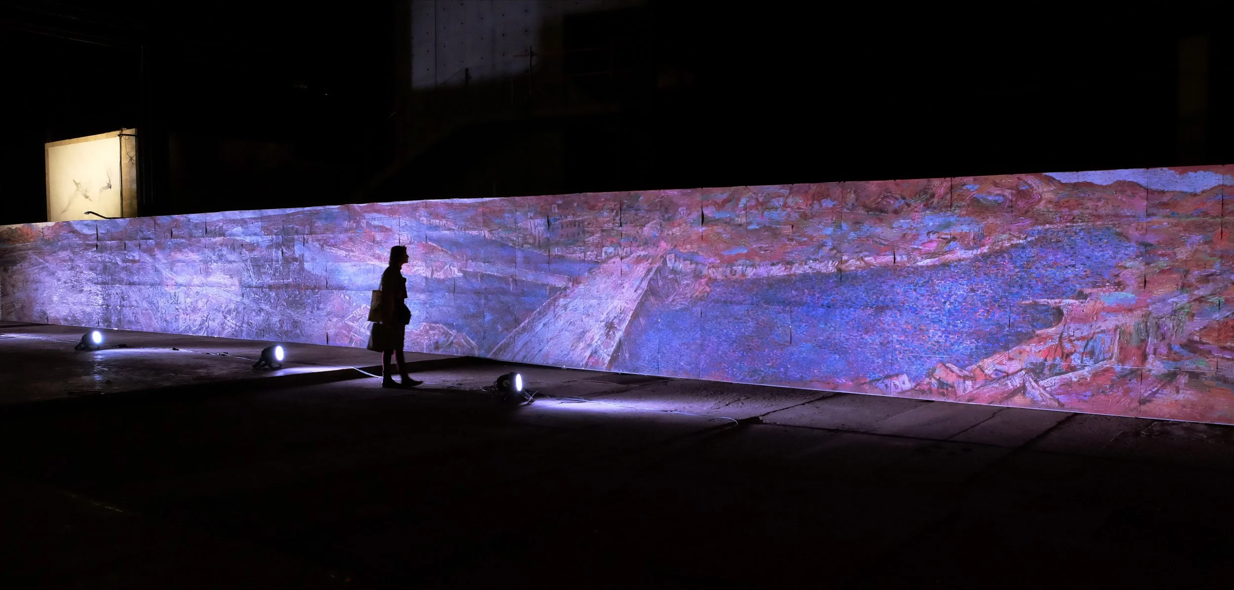 Hiroshima Art Project, 2001-03, huile sur papier, 30mx2,5m