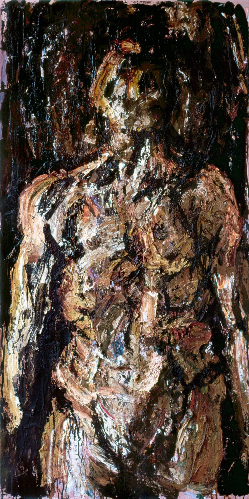 Figure, 2001, huile sur toile, 120x60 cm