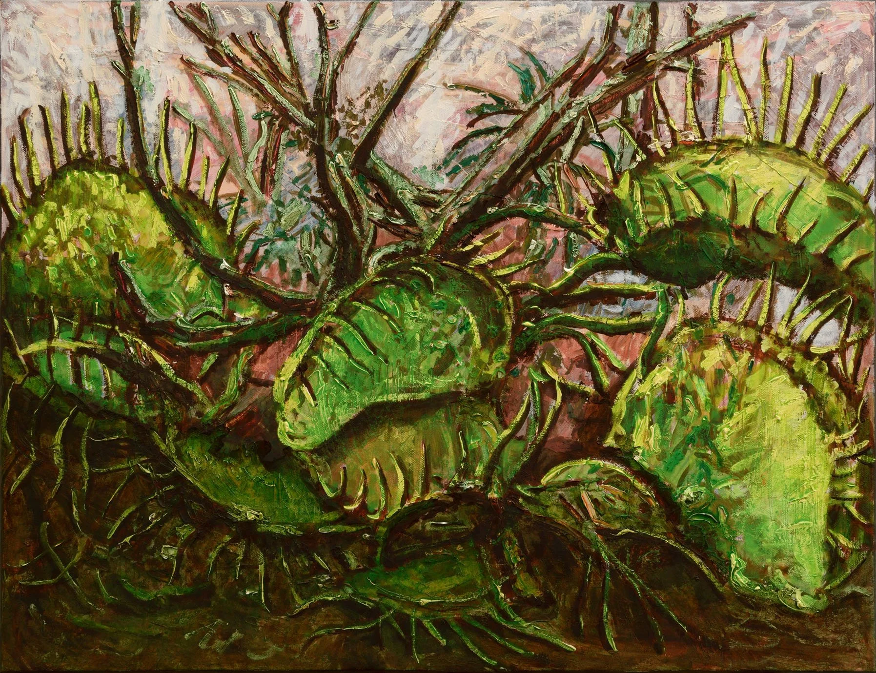 Diorrea muscolosa, 2013, huile sur toile, 50x65 cm 