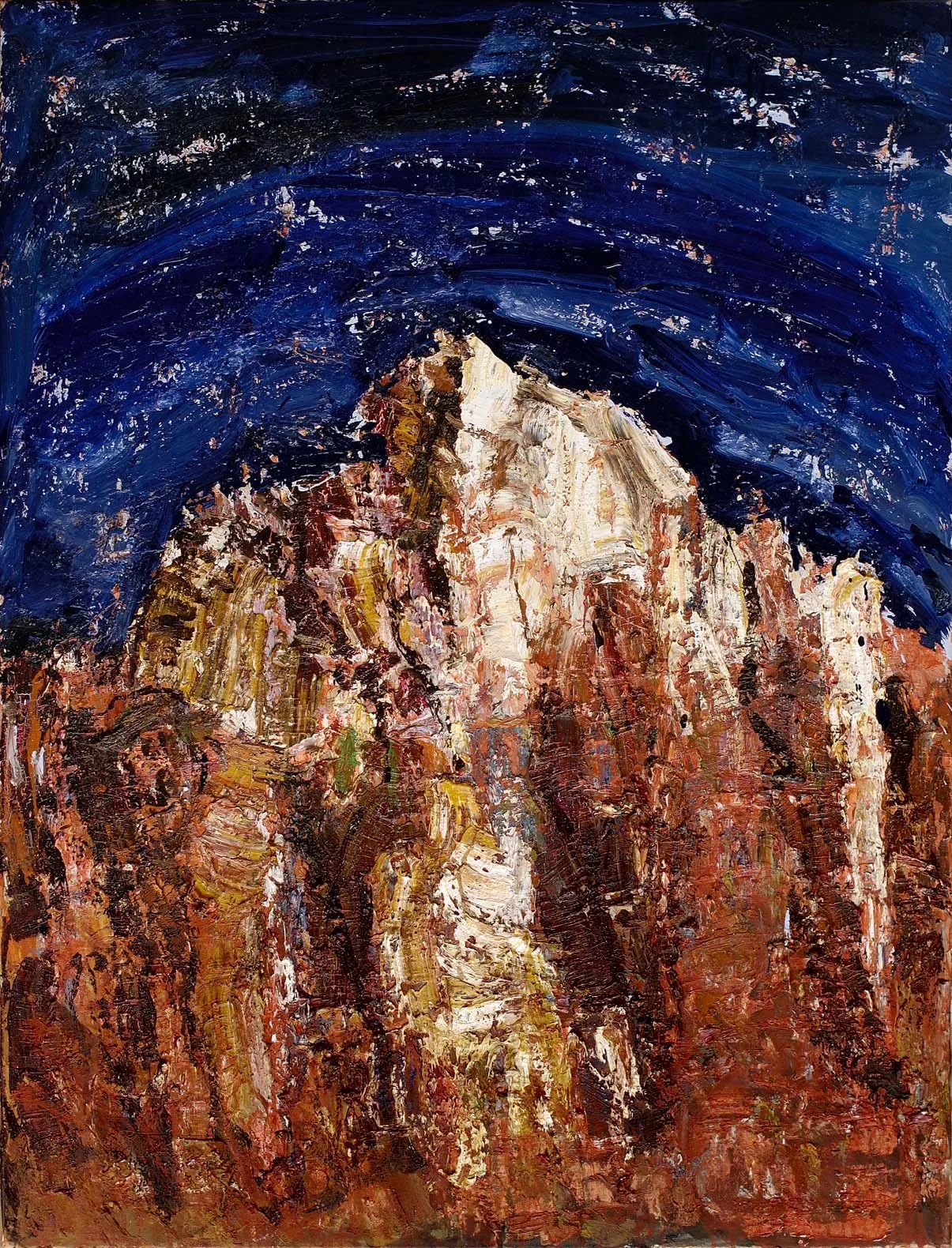 Sommet, 2000, huile sur toile, 70x90 cm