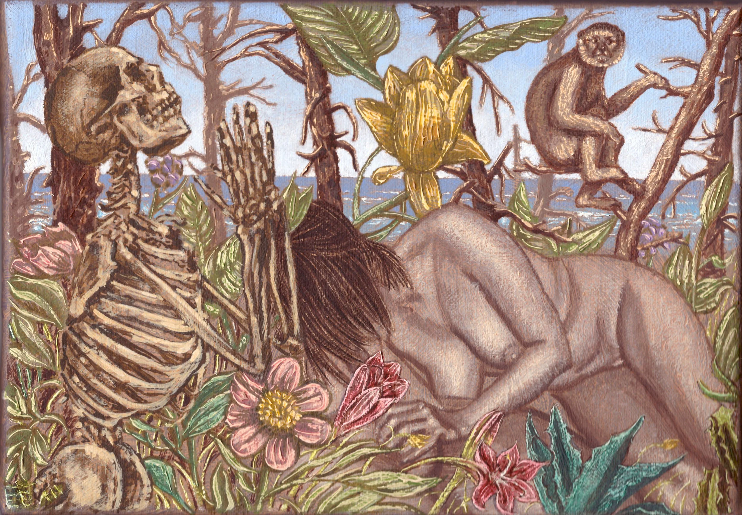 Tulipes, 2017, huile sur toile, 19x27 cm