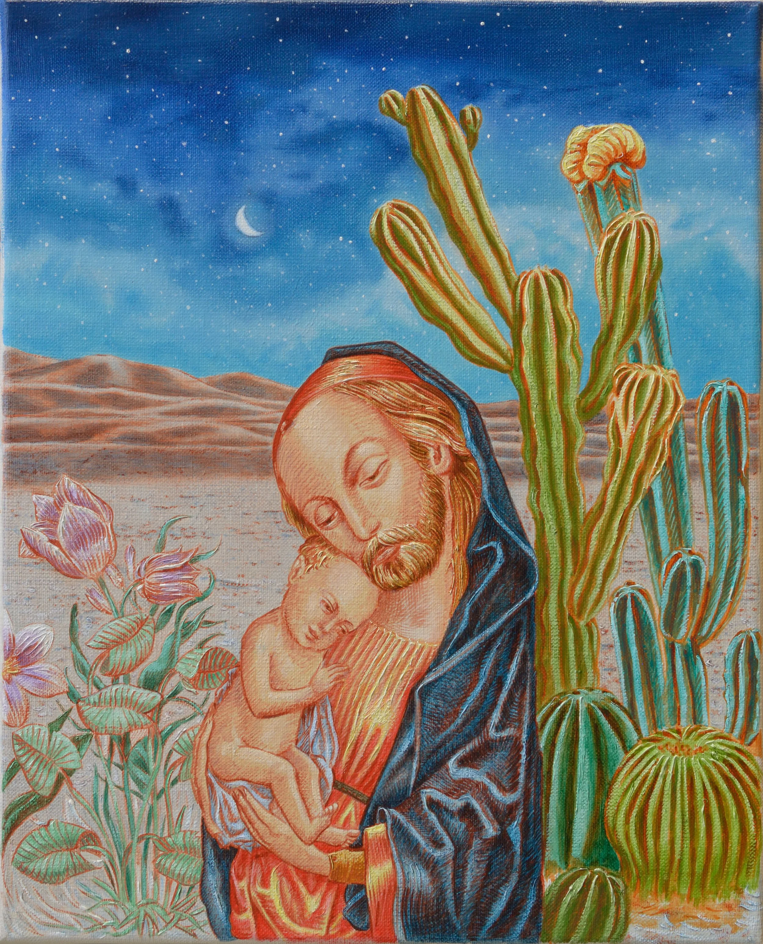 Nativité, 2021, huile sur toile, 41x33 cm