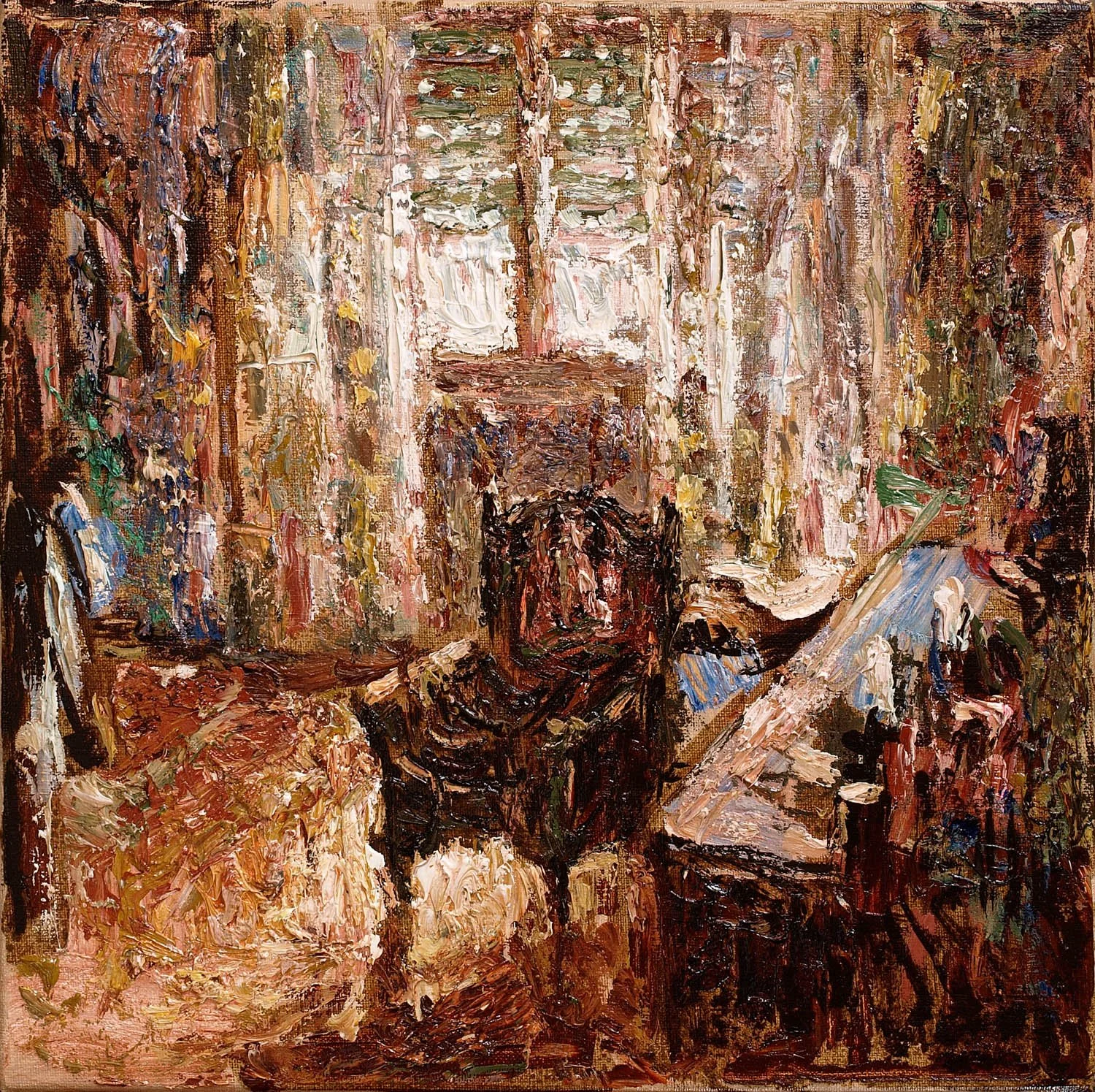 Fauteuil, 2008, huile sur toile, 35x35 cm