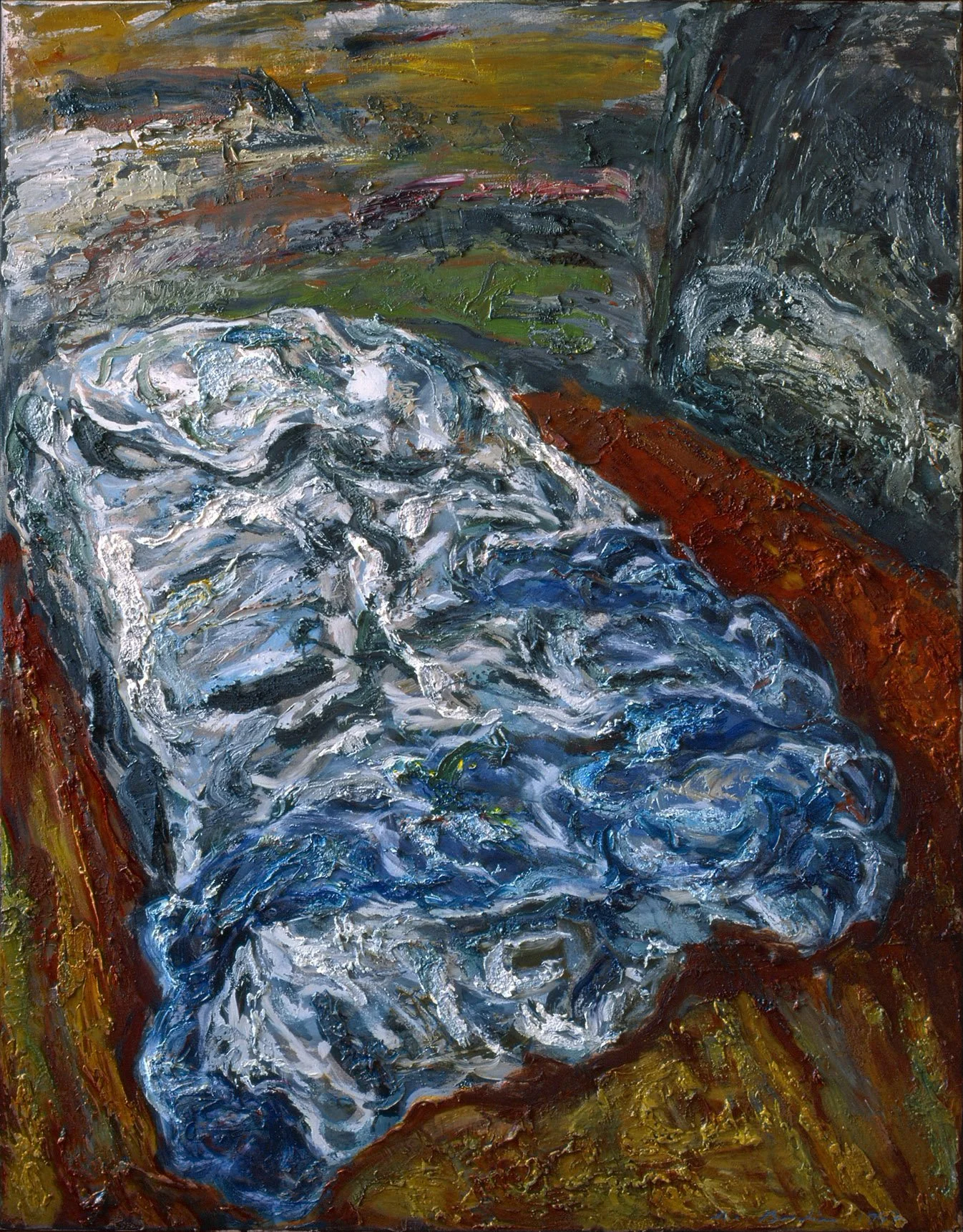 Lit de Maud, 1997, huile sur toile, 90x70 cm