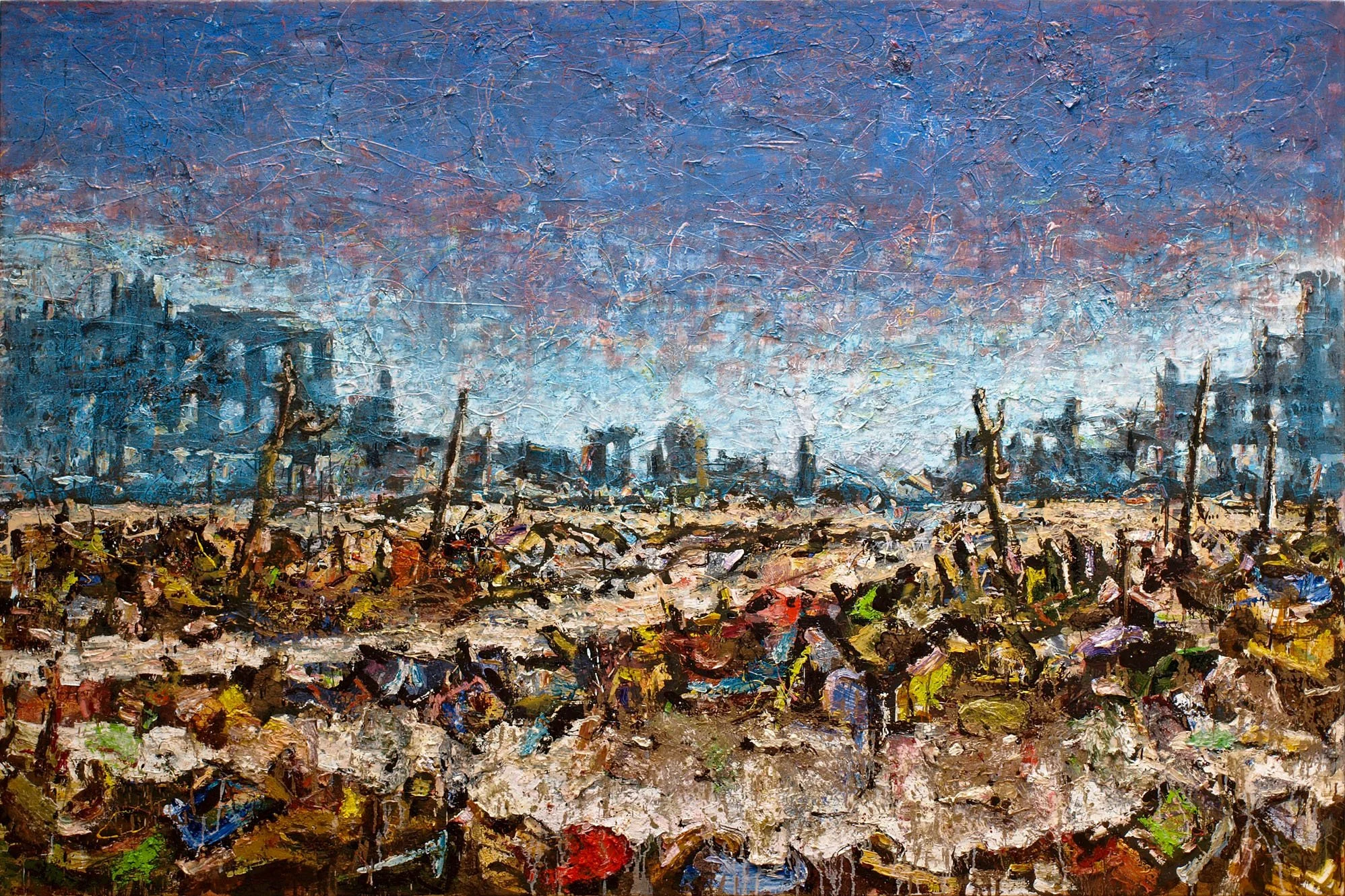 Berlin 1945, 2009, huile sur toile, 130x195 cm