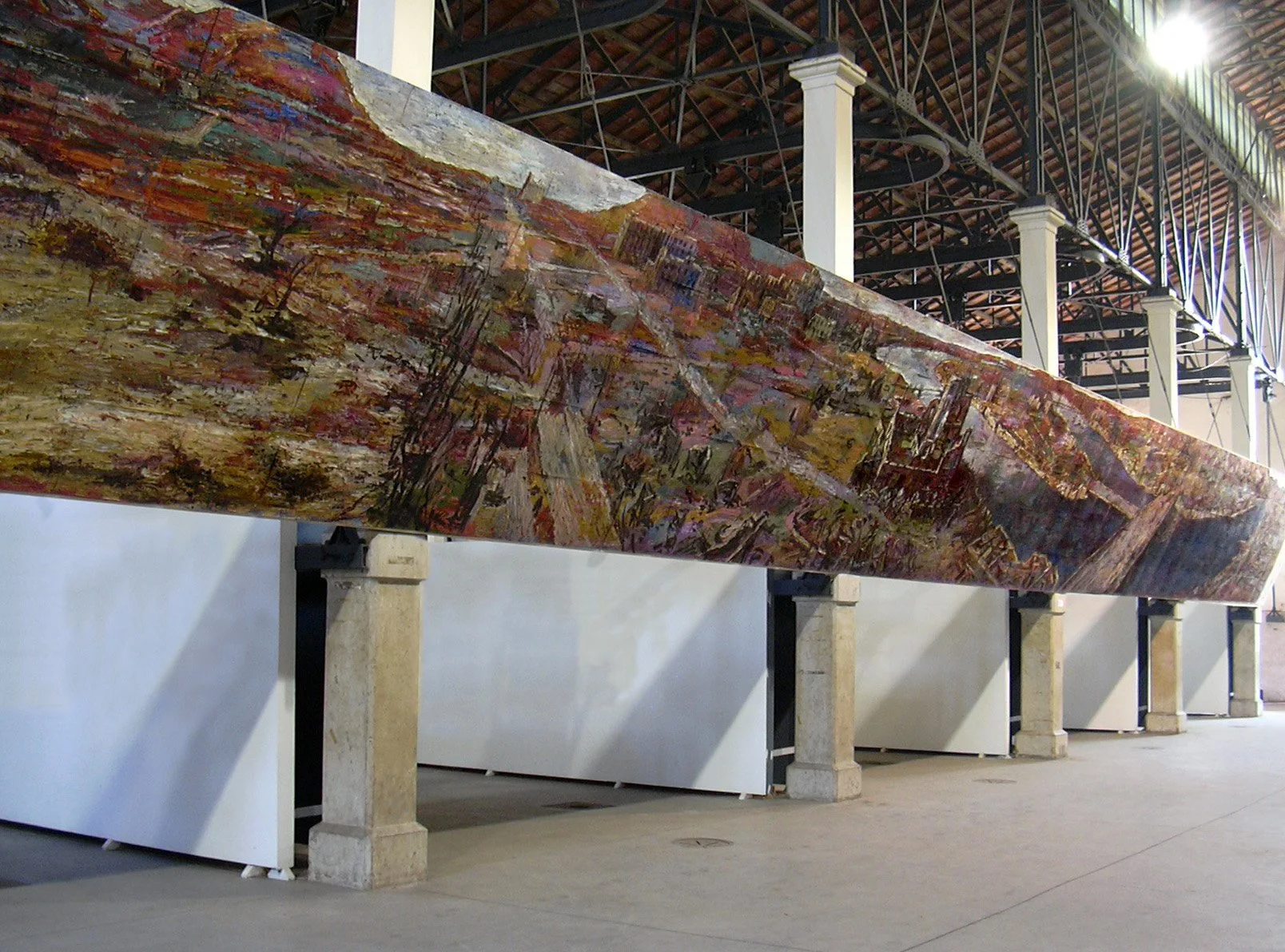 Hiroshima Art Project, 2001-03, huile sur papier, 30mx2,5m