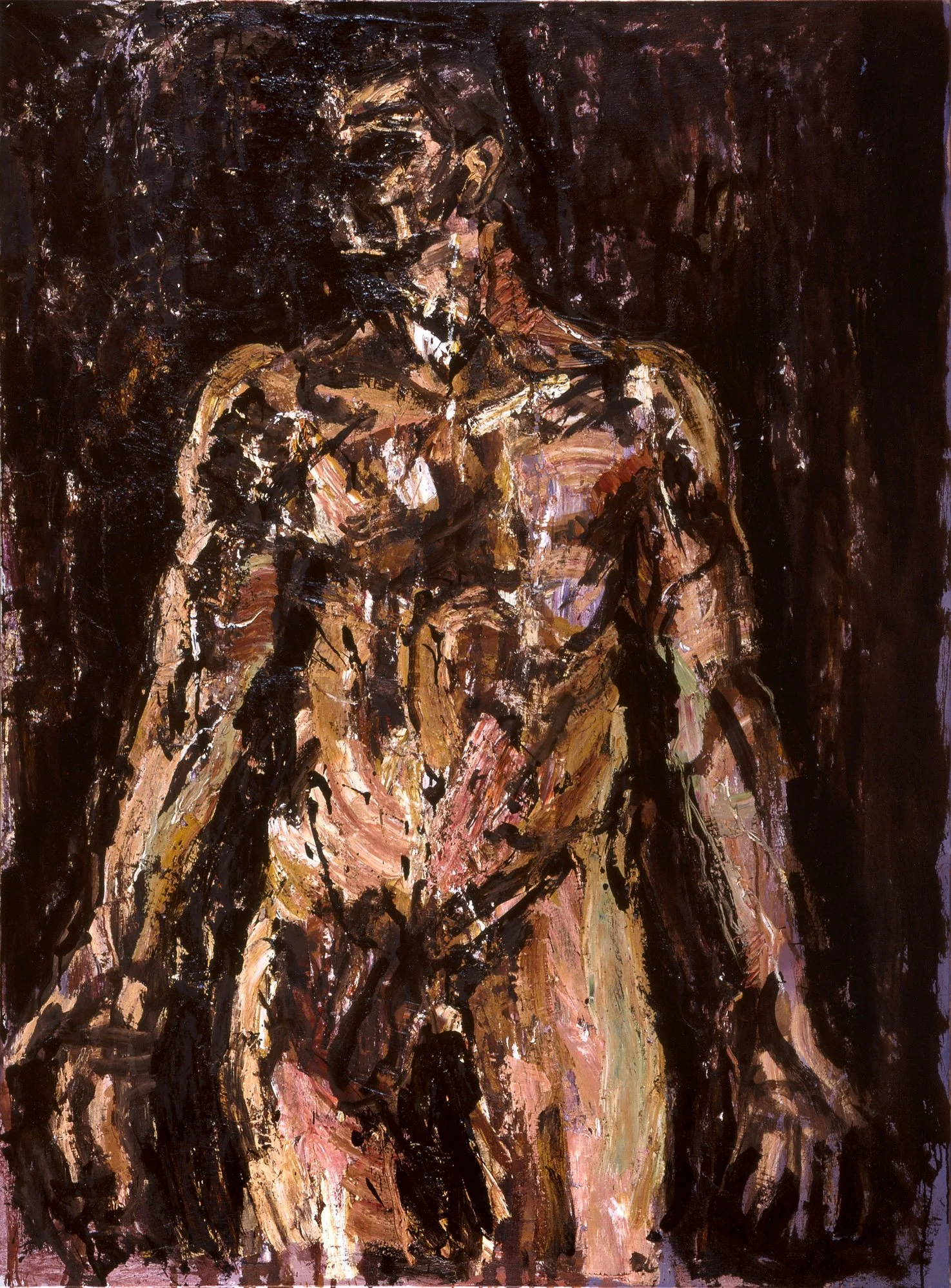 Figure debout, 2001, huile sur toile, 130x97 cm
