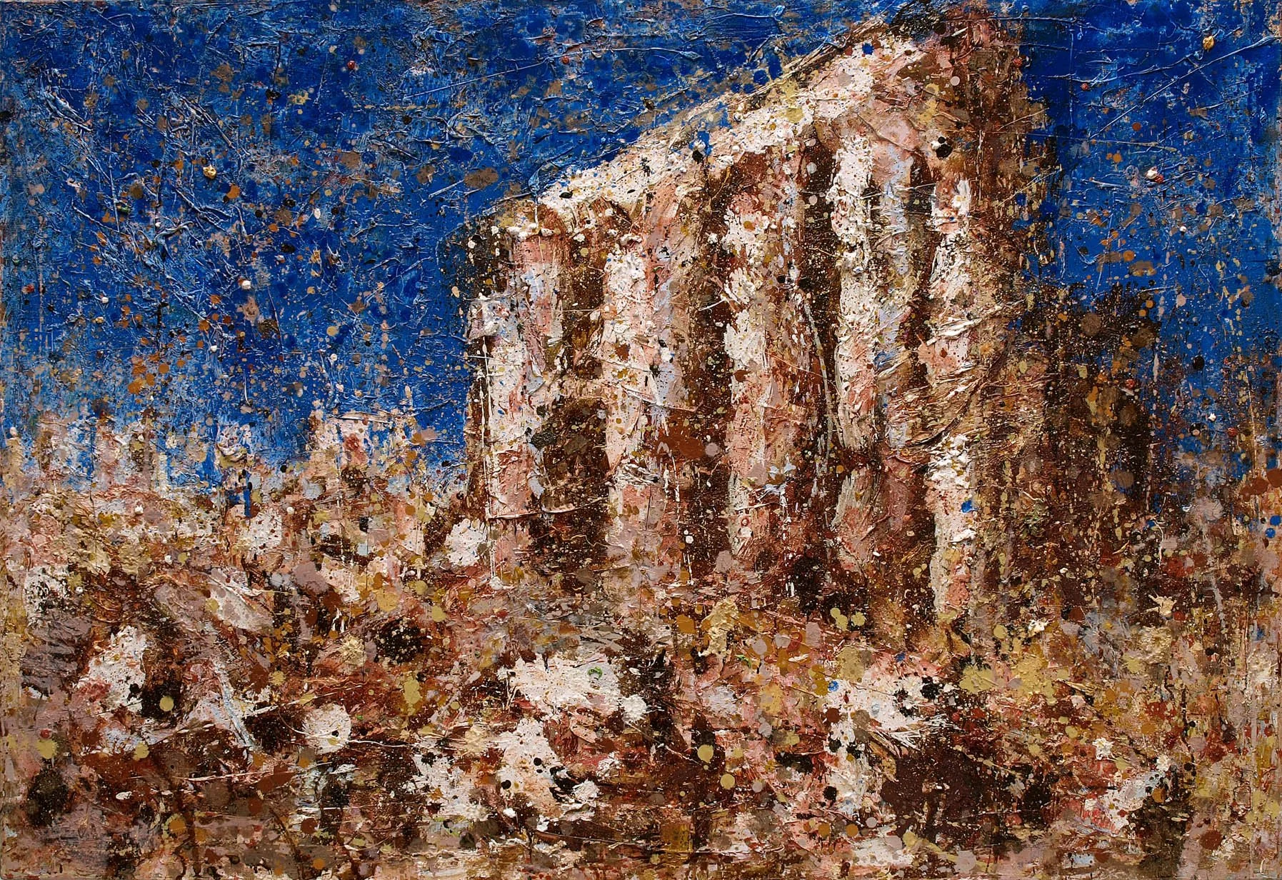 Ruine, 2006, huile sur toile, 91x130 cm