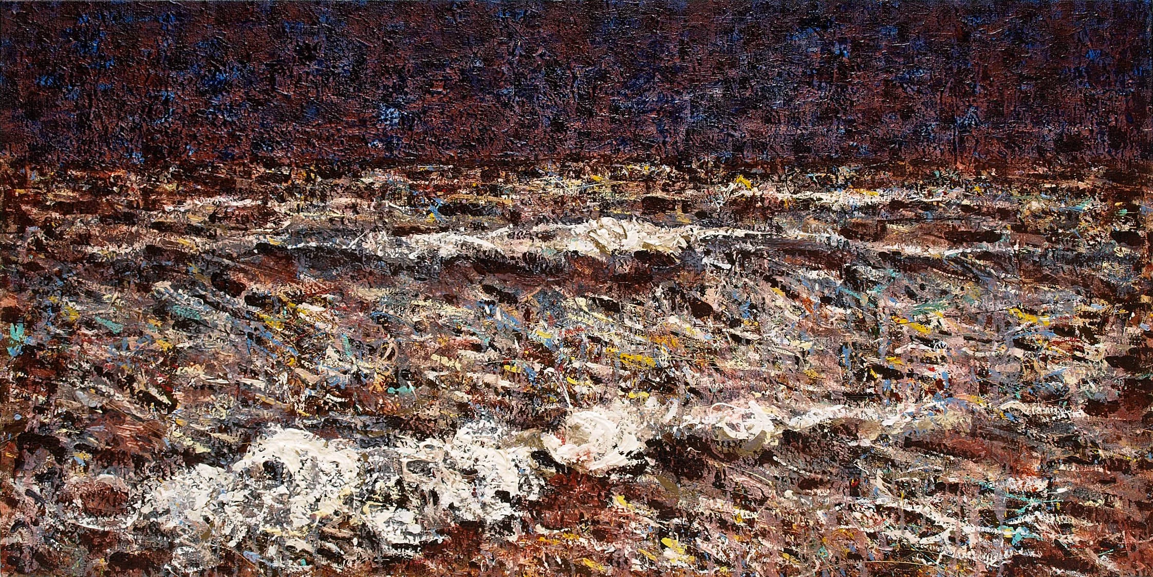 Marine, 2008, huile sur toile, 60x120 cm