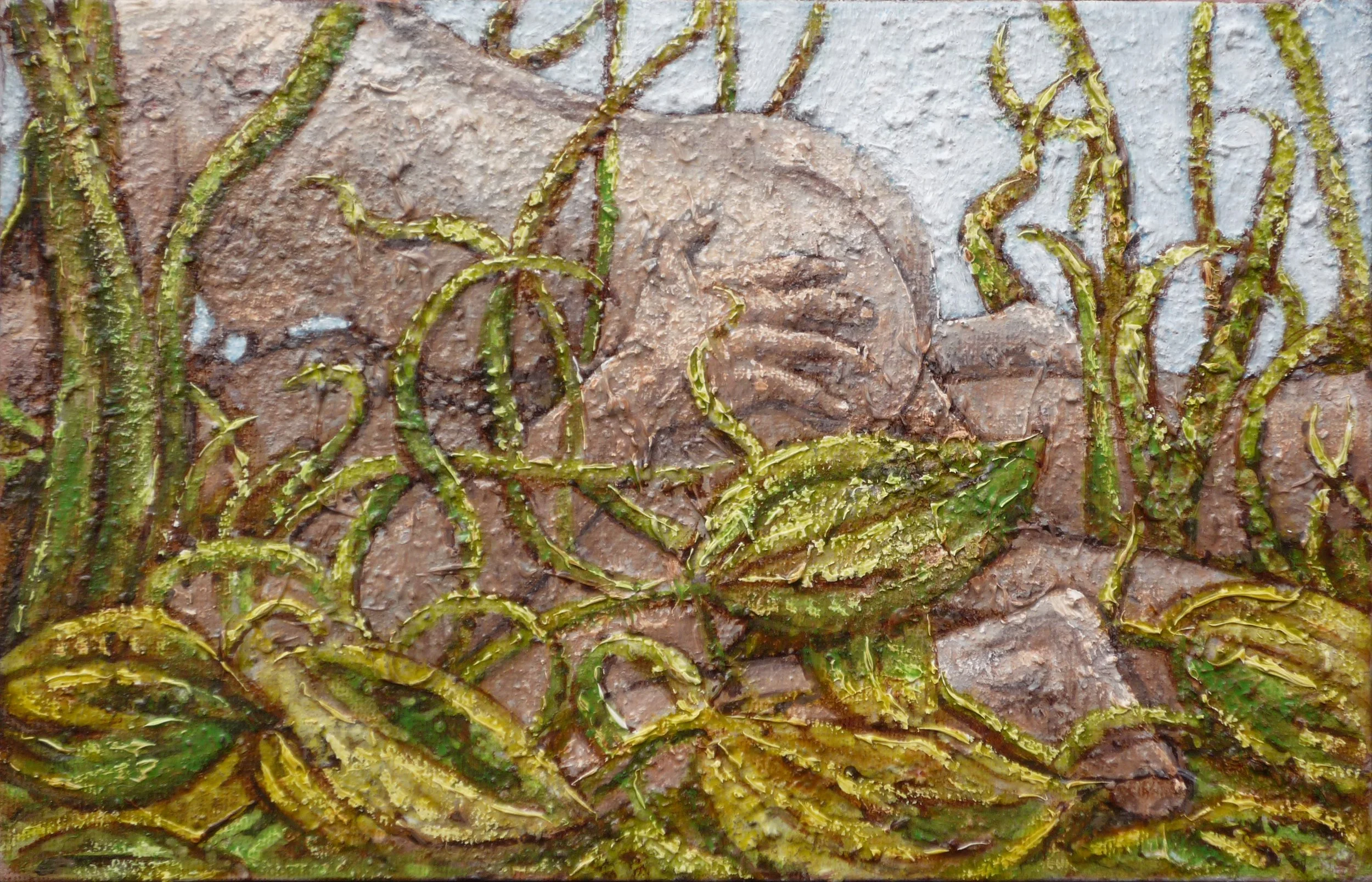 Rotondité, 2016, Huile sur toile, 14x22 cm