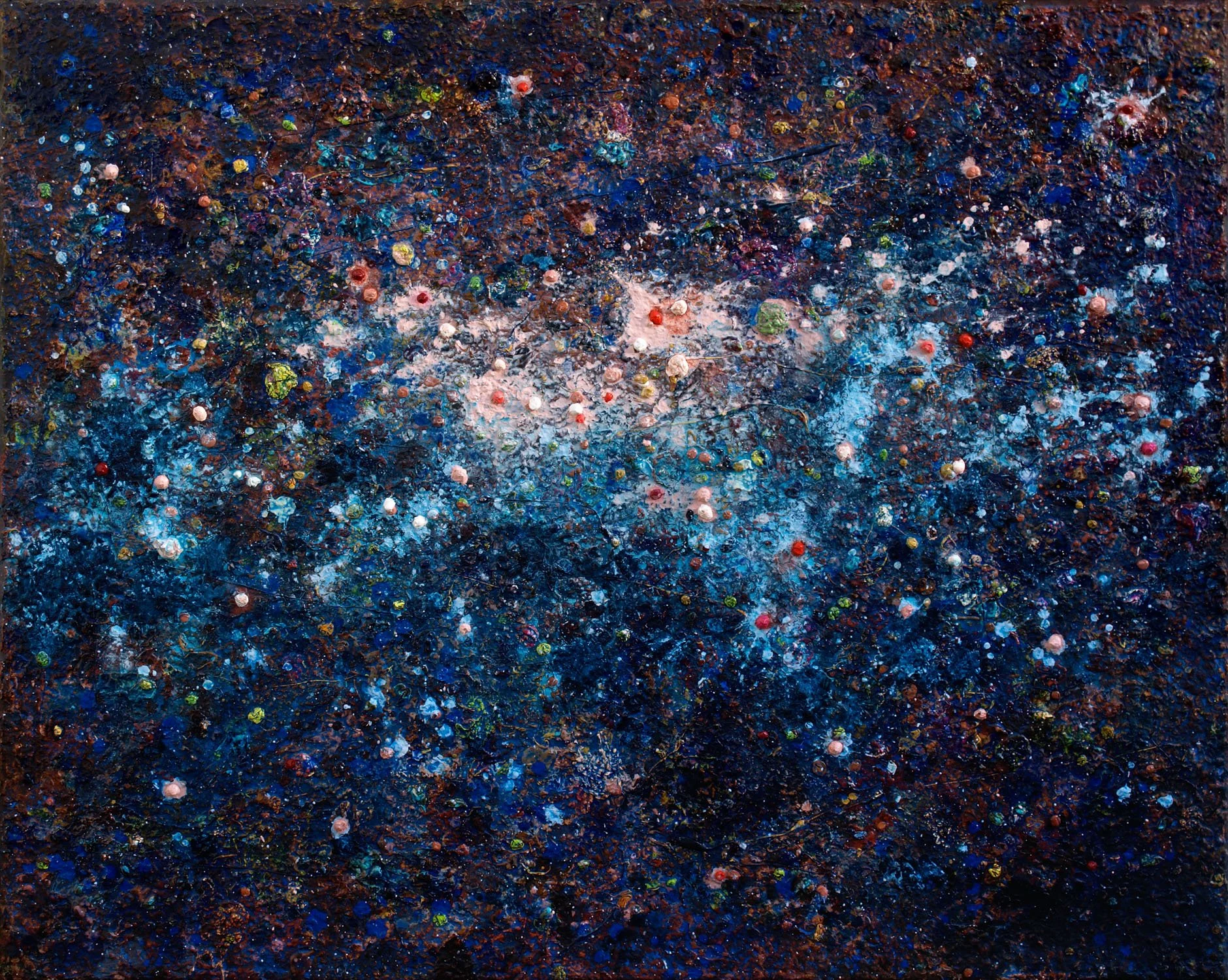 Voie lactée I, 2010, huile sur toile, 54x65 cm