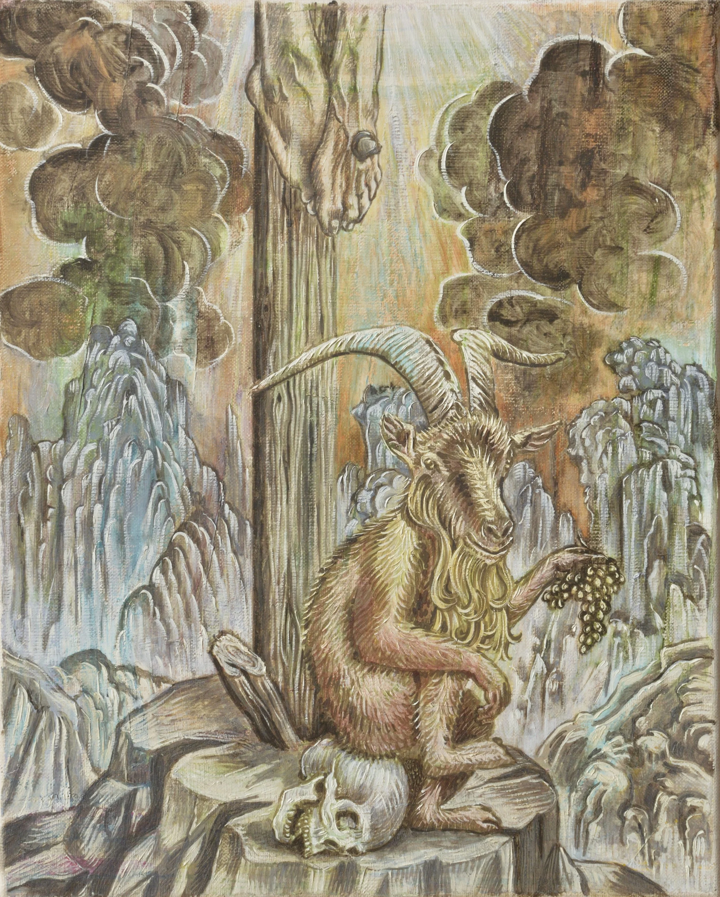 Diablotin, 2022, huile sur toile, 41x33 cm