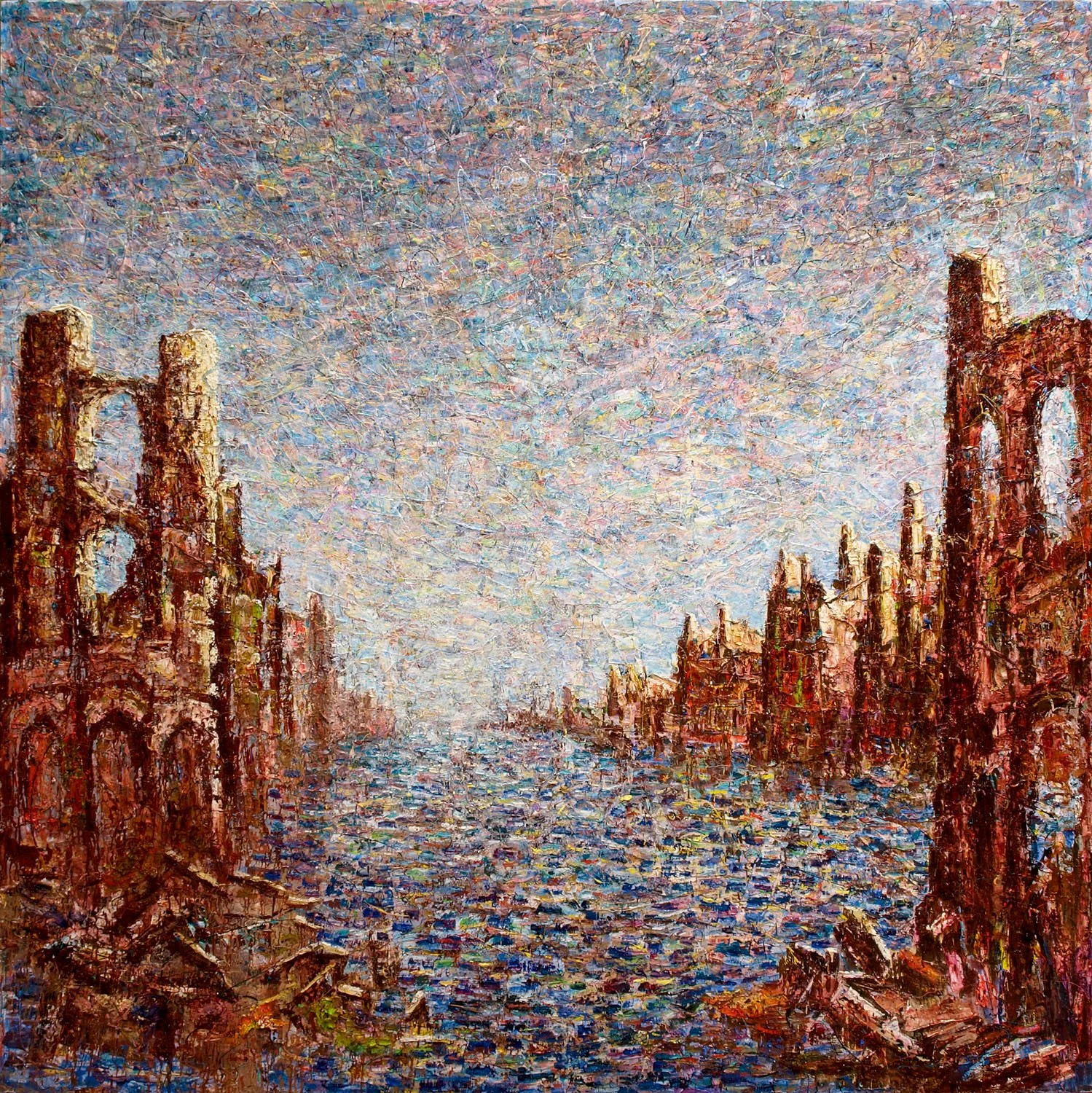 Capriccio, 2009, huile sur toile, 200x200 cm
