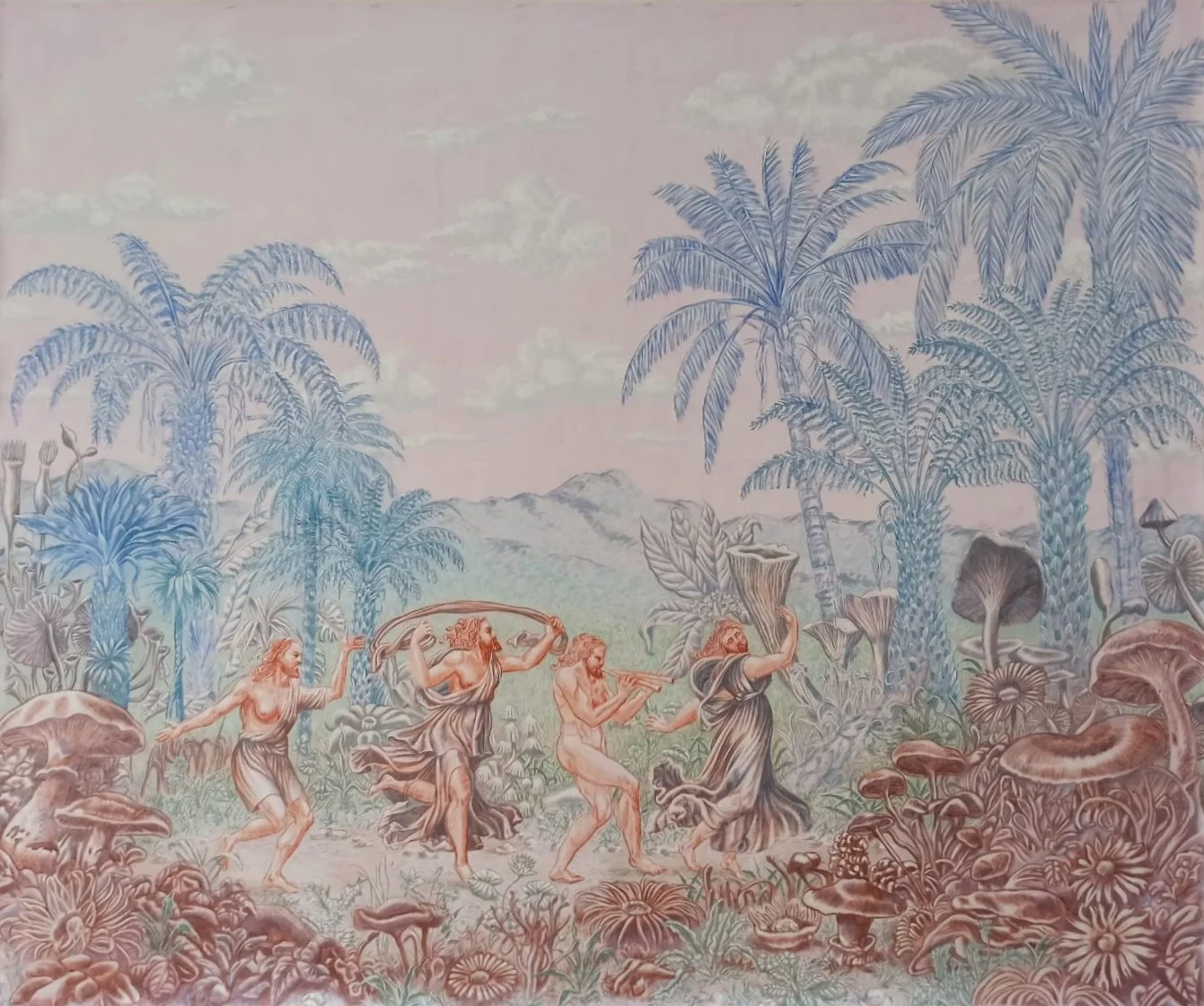 La danse, 2026, peinture vinylique sur toile, 160x200cm