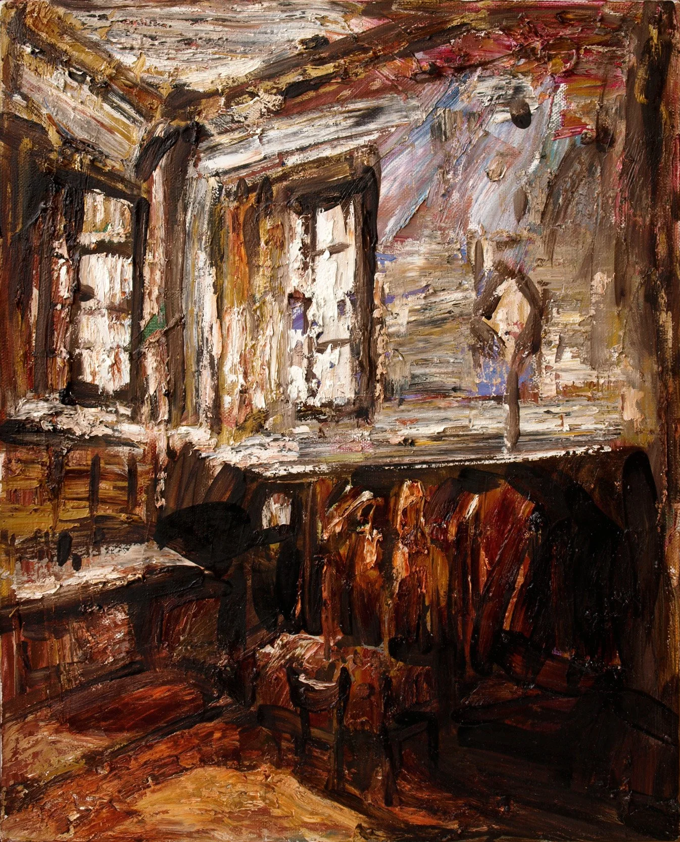 Sacristie, 2002, huile sur toile, 41x33 cm