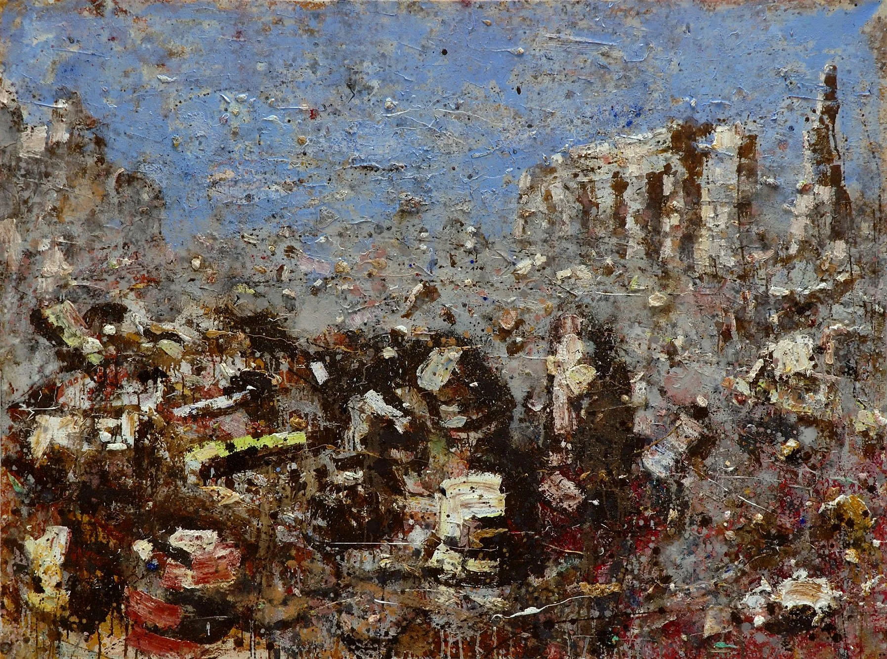 Ruins, 2005, huile sur toile, 97x130 cm