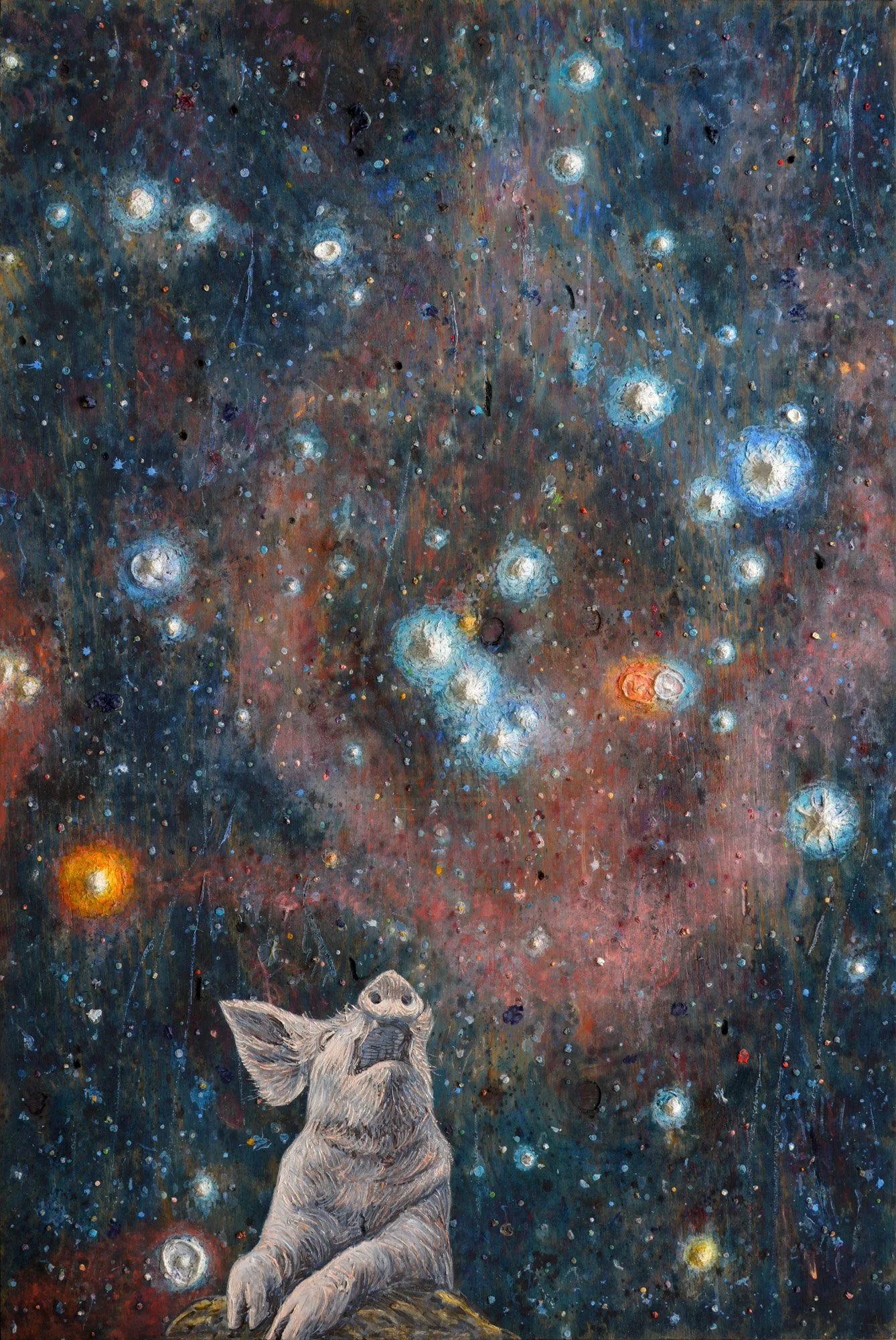 Orion, 2018, huile sur bois, 180x140 cm