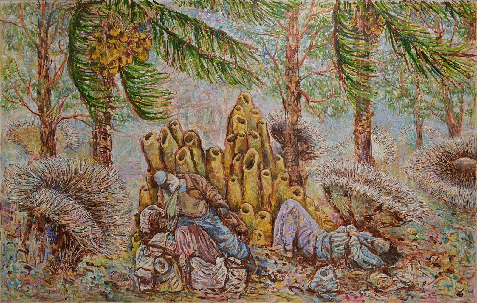 Lost, 2017, huile sur toile, 210x330 cm