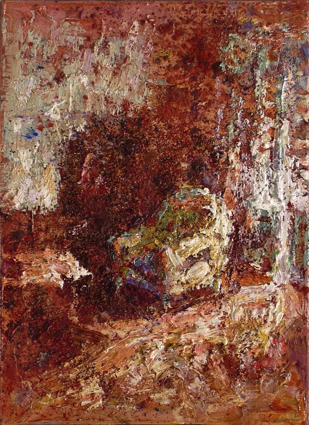 Salon, 2004, huile sur toile, 33x24 cm