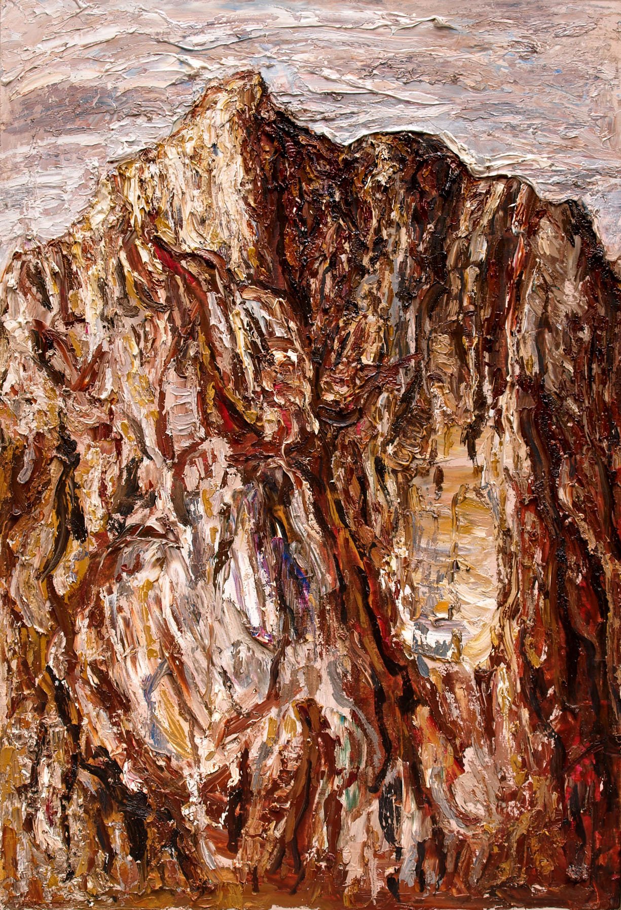 Sommet, 1999, huile sur bois, 60x41 cm