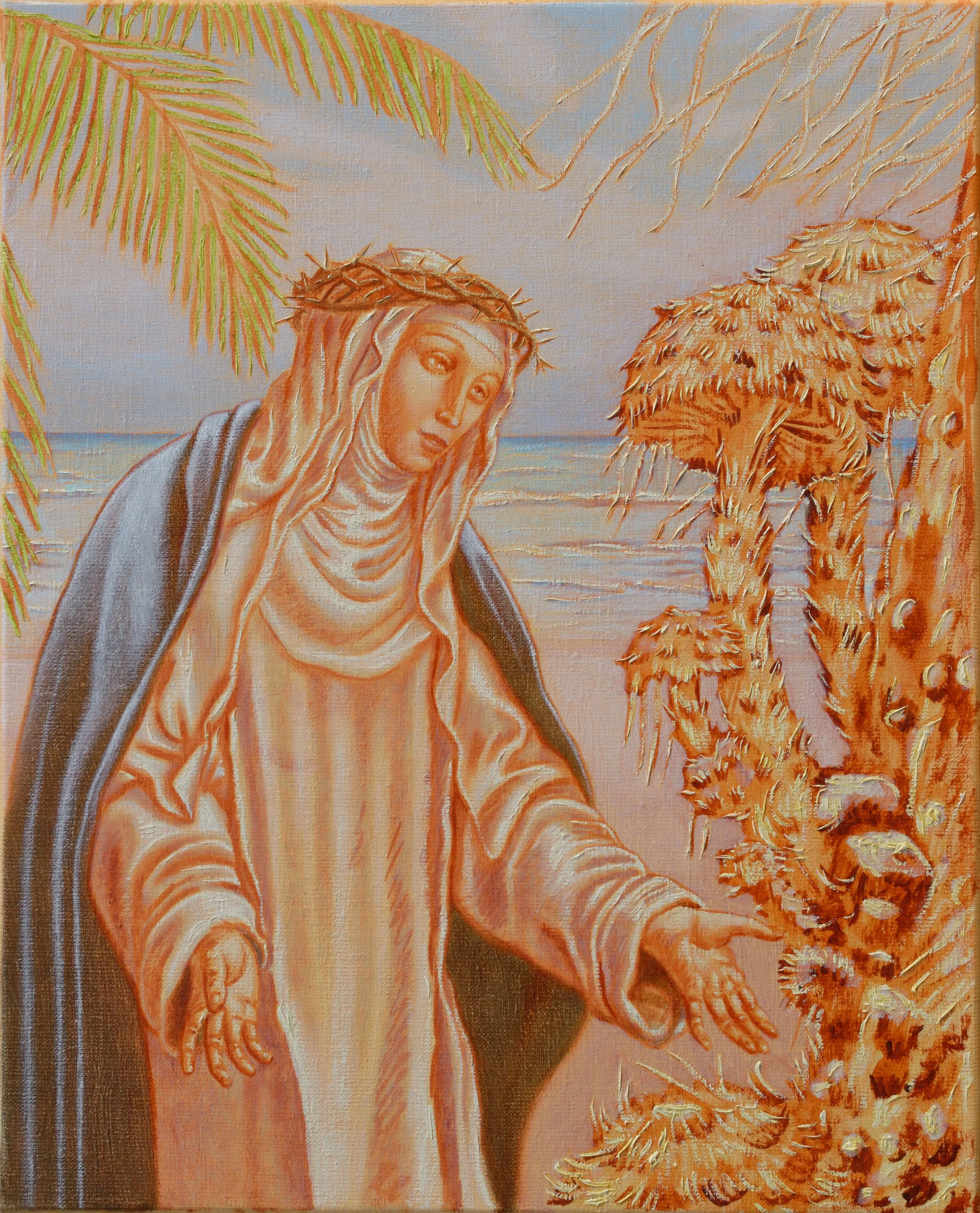 Dévotion, 2021, huile sur toile, 33x46 cm