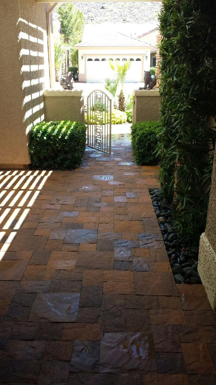 Paver courtyard