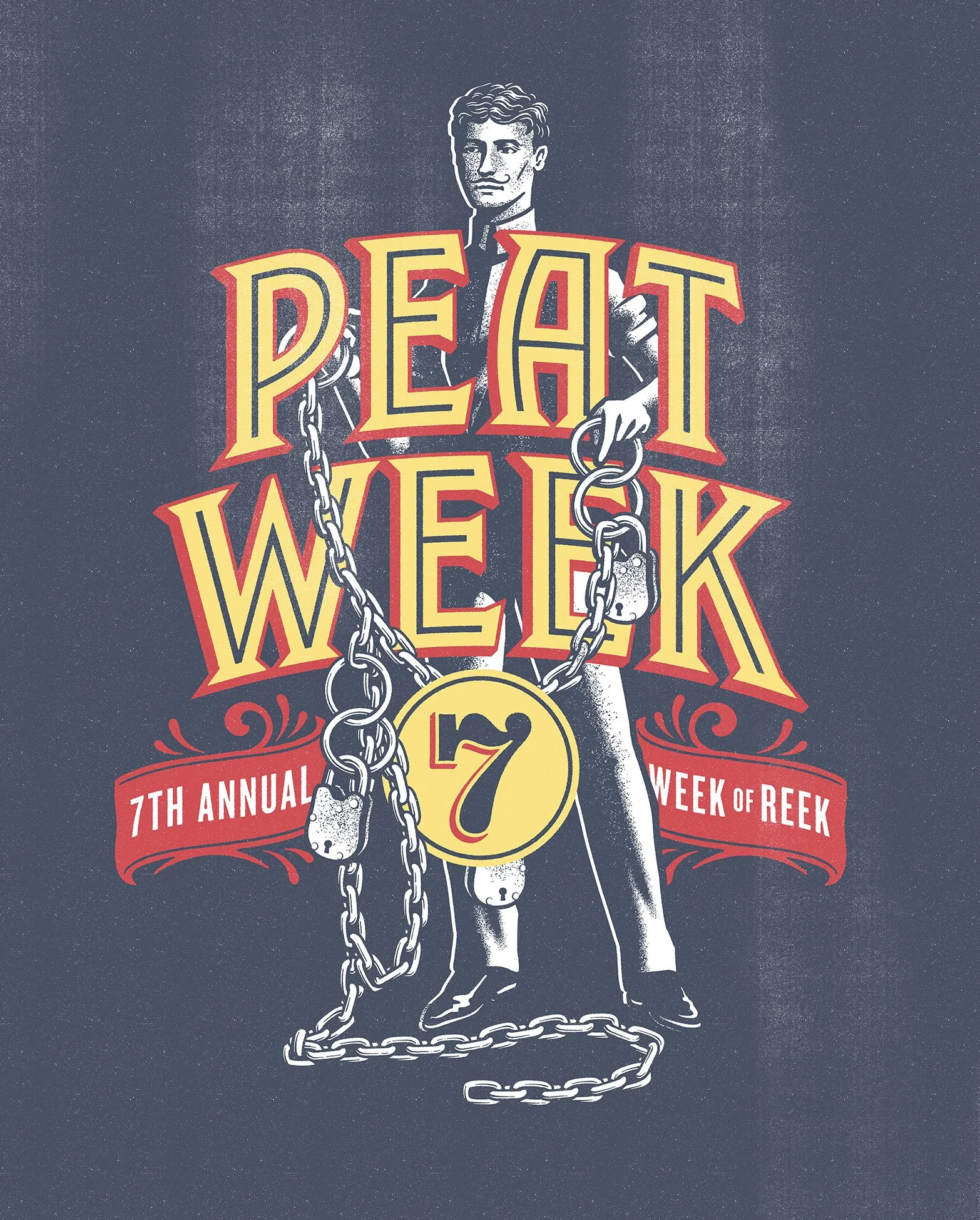 Custom typography lockup for Westland Peat Week whiskey release