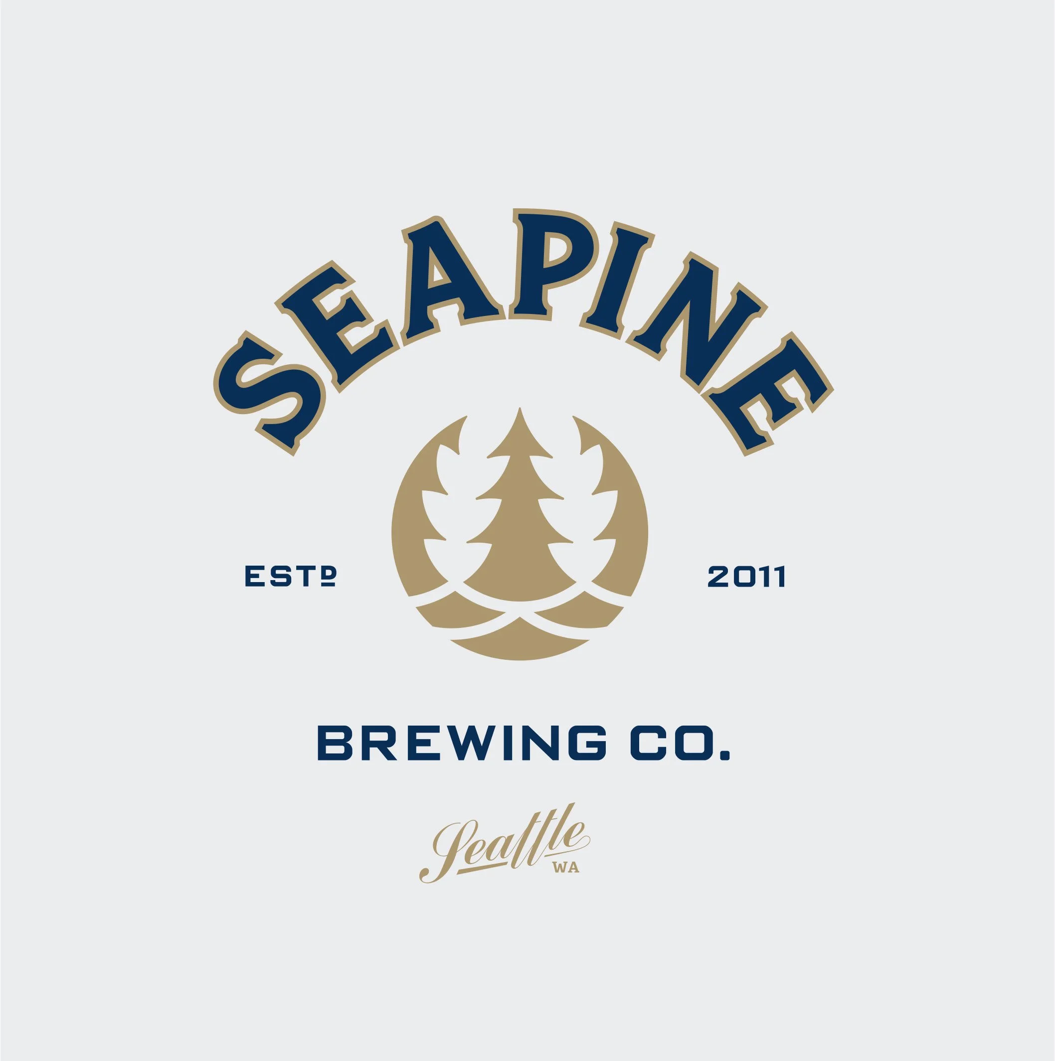 Brand identity and logo design for Seapine Brewery