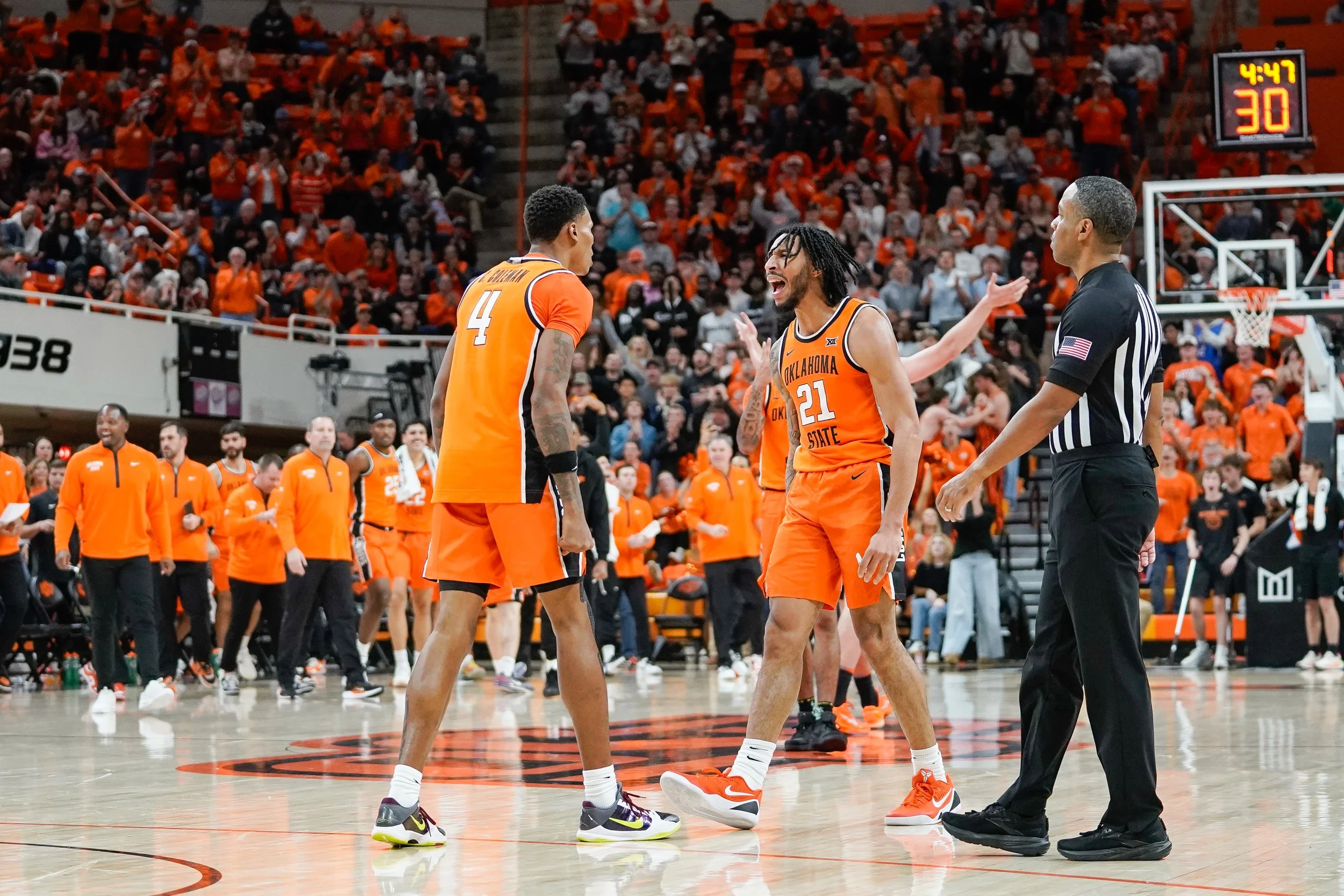 OSU basketball rolls over Texas A&amp;M 87-63 behind rowdy home crowd