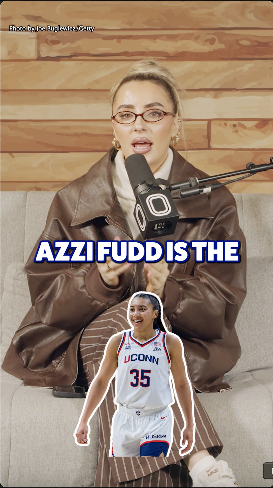March Madness and Target branded player profile on Azzi Fudd before the 2026 NCAA tournament