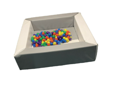 Soft Play. Grey kids foam ball pit for babies and toddlers helps promote children’s all round development through hours of imaginative play in a safe environment, comes with a soft play playground. £85.00