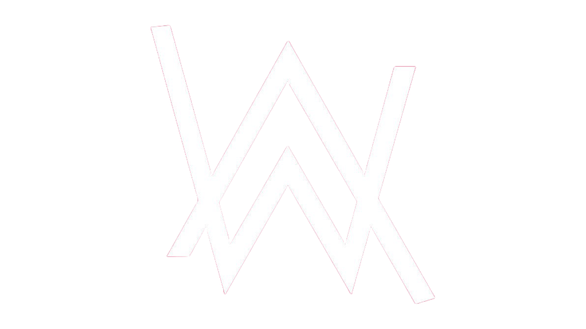 White geometric design on pink background