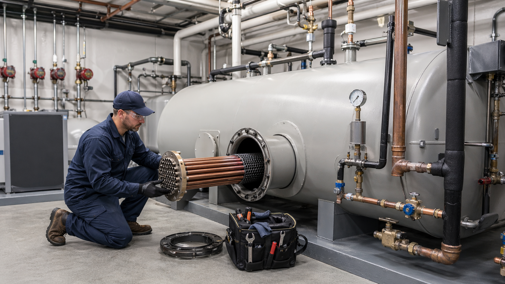 Tank heaters, tube bundles, and your hot water tank.