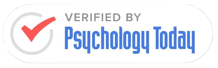 Verified badge with a red checkmark and the text 'Verified by Psychology Today'