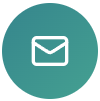 Email icon with an envelope inside a teal circle