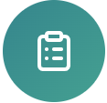 Icon of a clipboard with a checklist