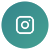 Instagram logo icon on a teal background.