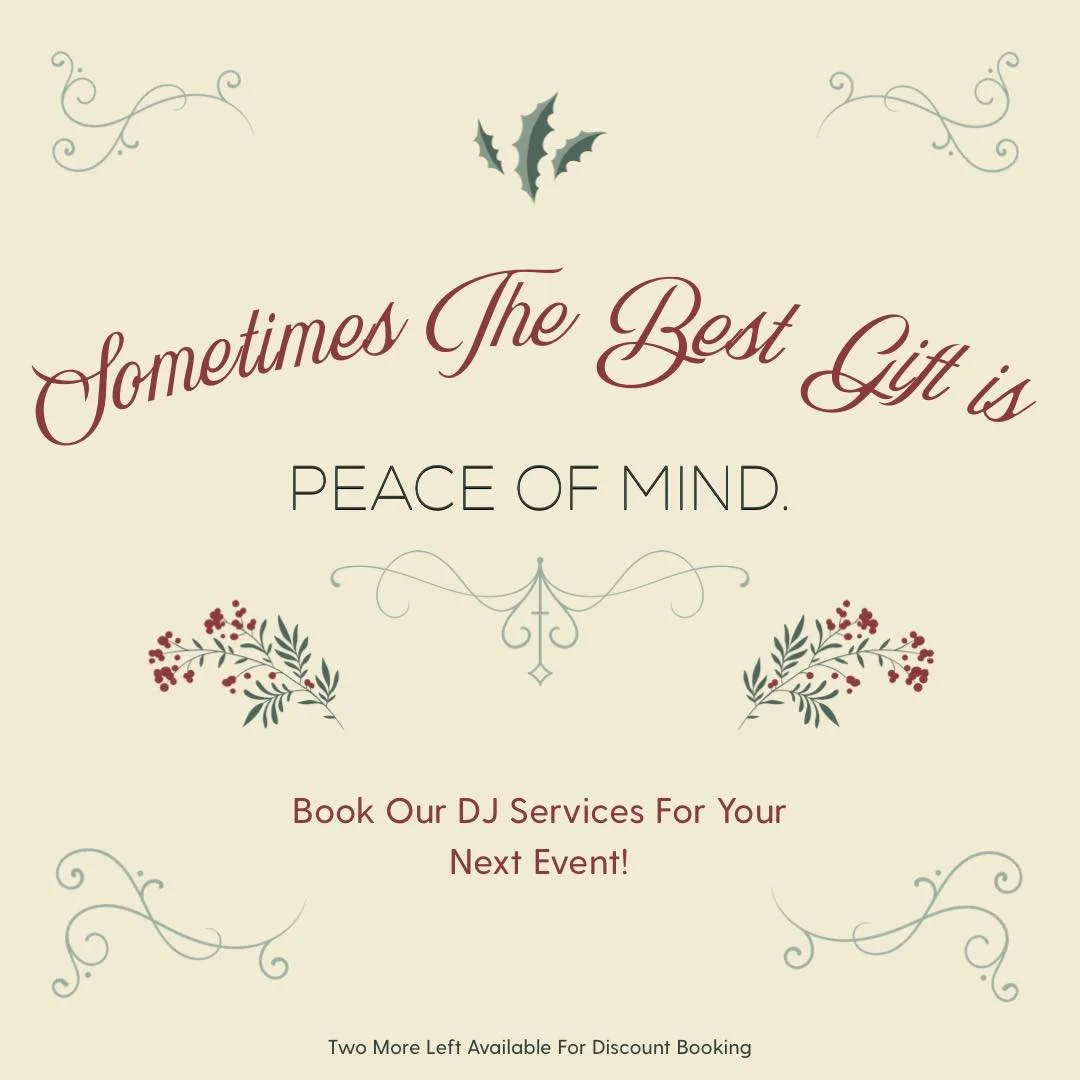 Celebrate the holidays with the ultimate gift of peace of mind! Let us handle the music so you can focus on making memories with your loved ones. #WacoTX #AustinEvents #SerotoneAudio #DJServices #PeaceOfMind #HappyHolidays