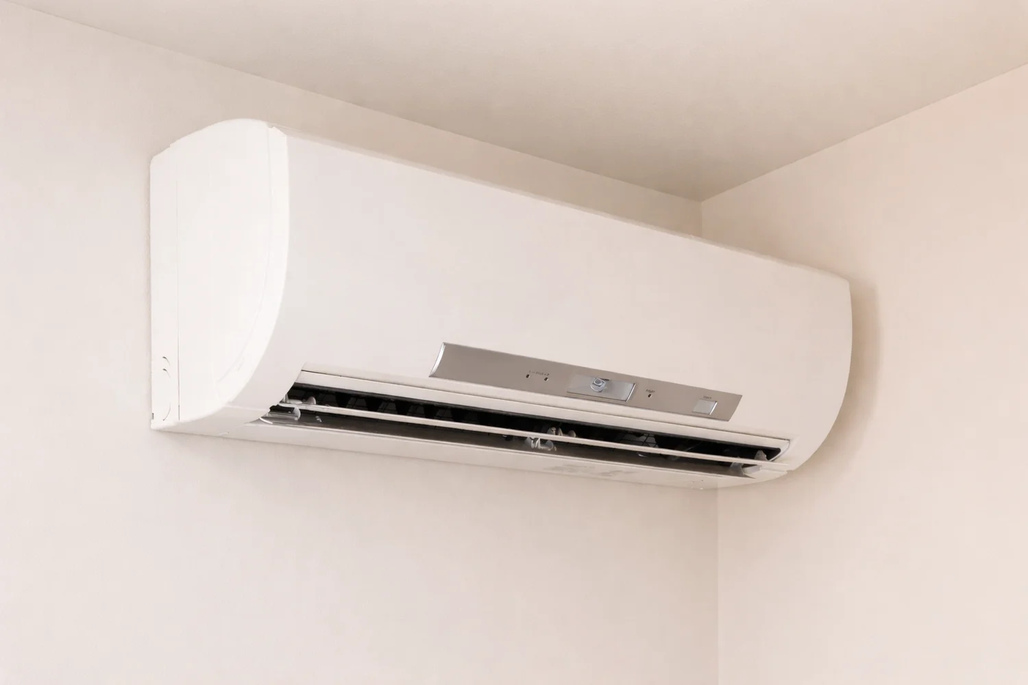 Ductless mini-split indoor wall unit installed for heating and cooling in a Hudson Valley home
