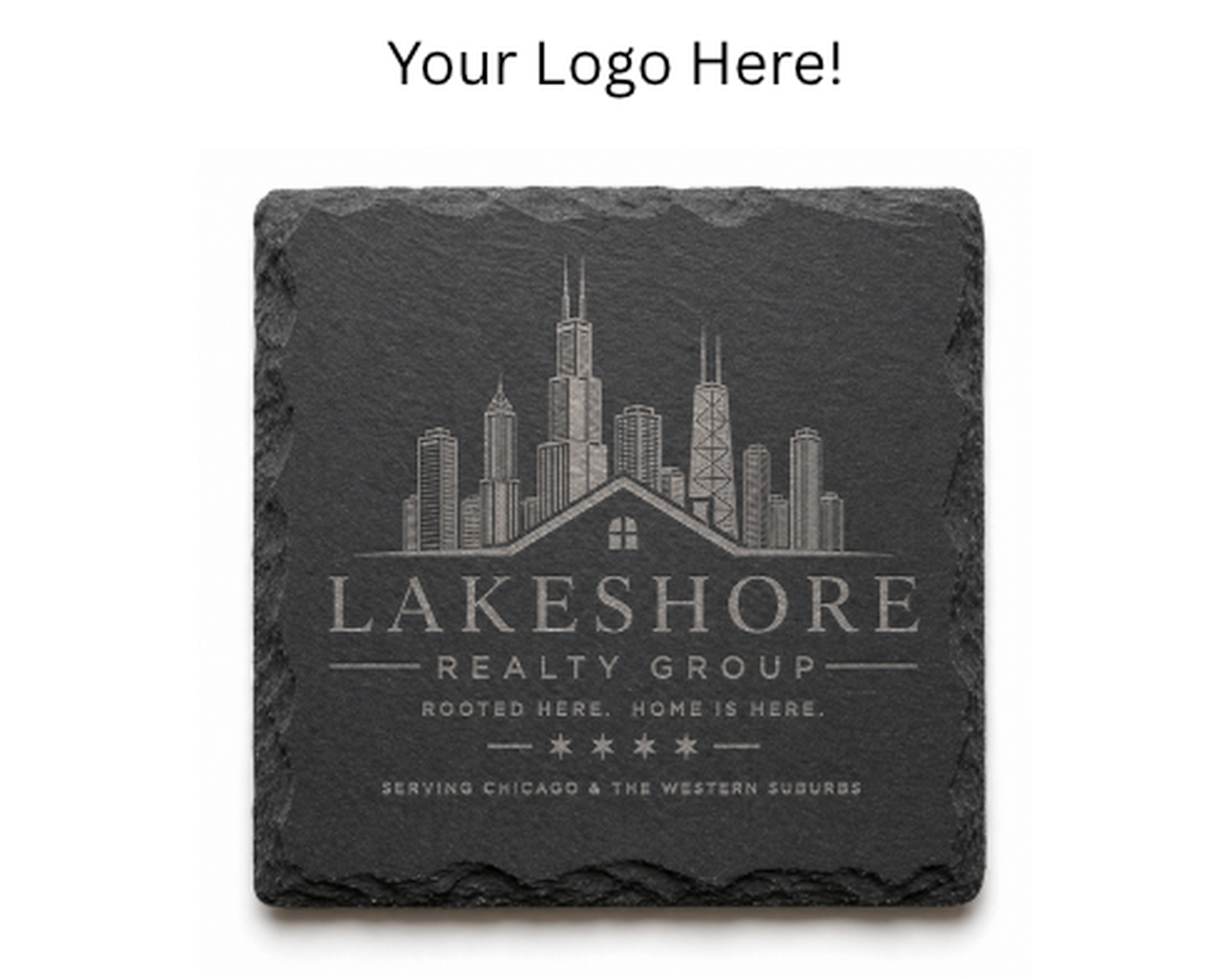 Your company's logo can be engraved on almost any product, and we take care to follow all brand standard best practices and specific guidelines. Great for items that will be used in-office like coasters and desk organizers.