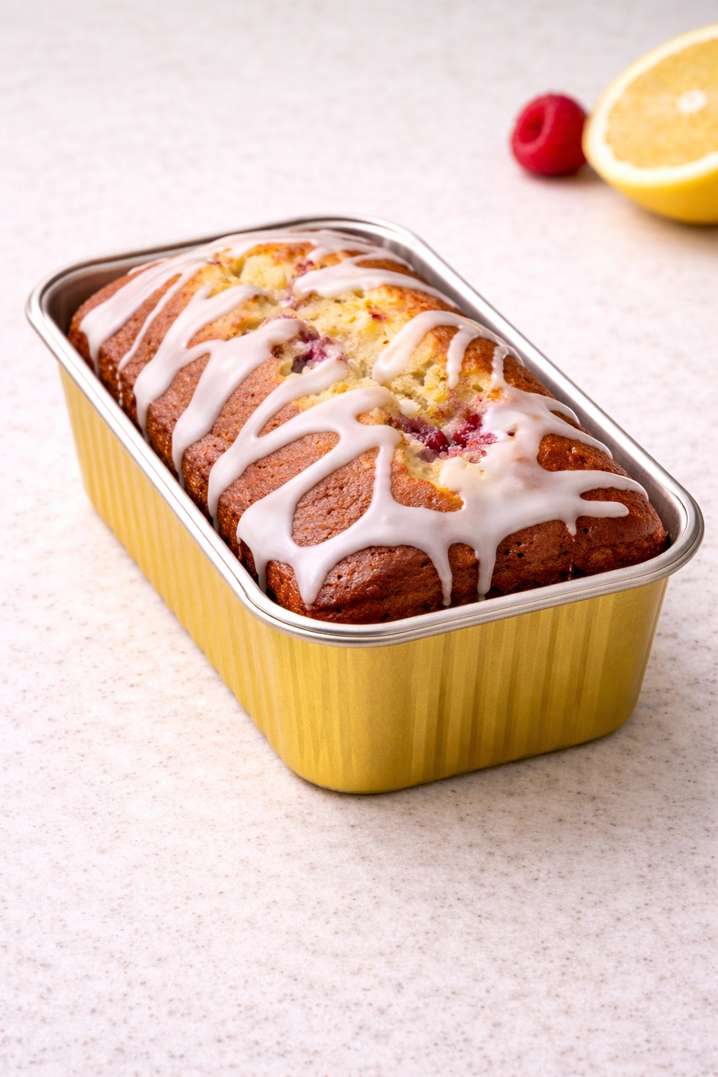 Lemon Raspberry Yogurt Loaf (6-Slice Loaf)