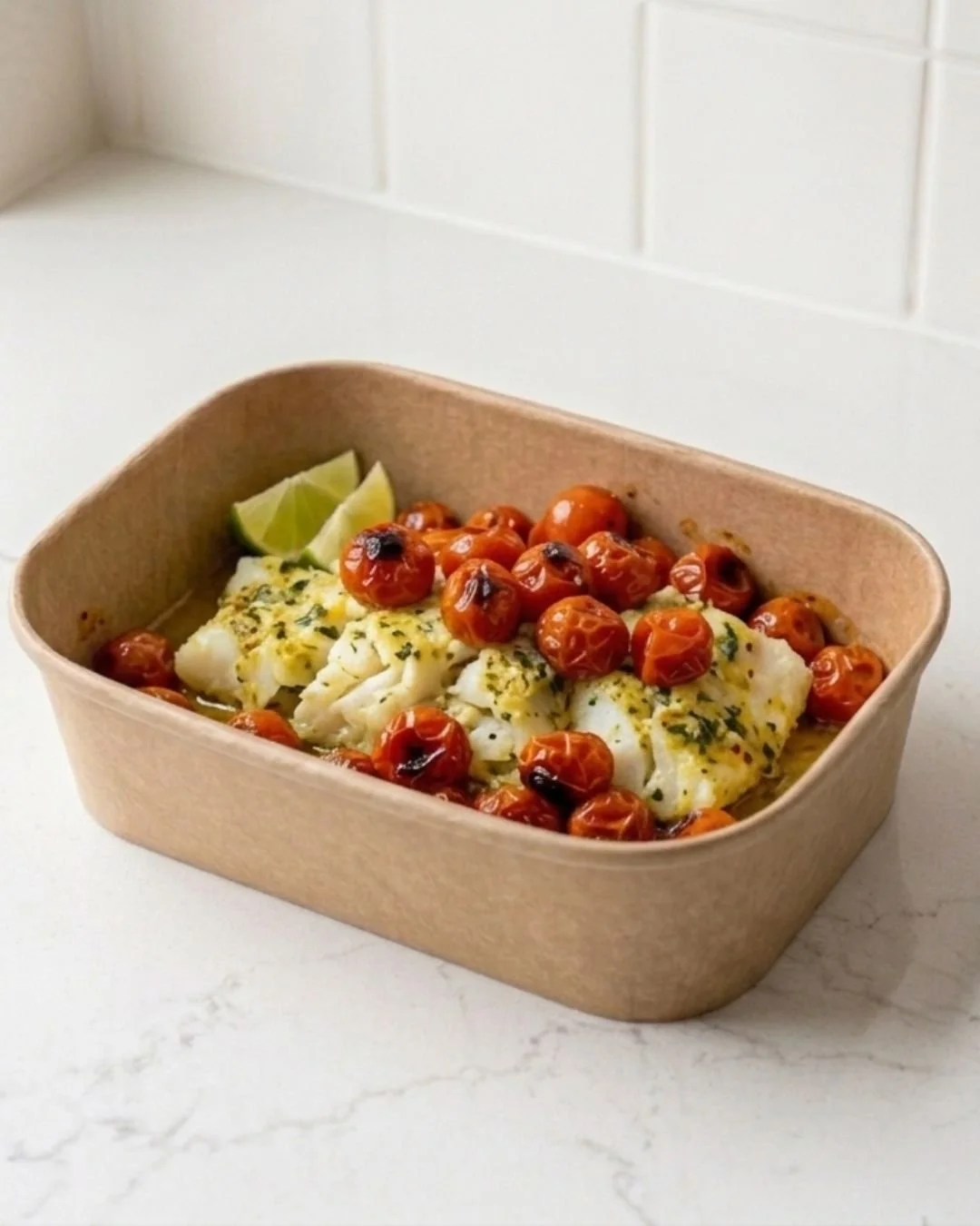 Golden Coconut Cod with Garden Tomatoes (GF | Serves 4)