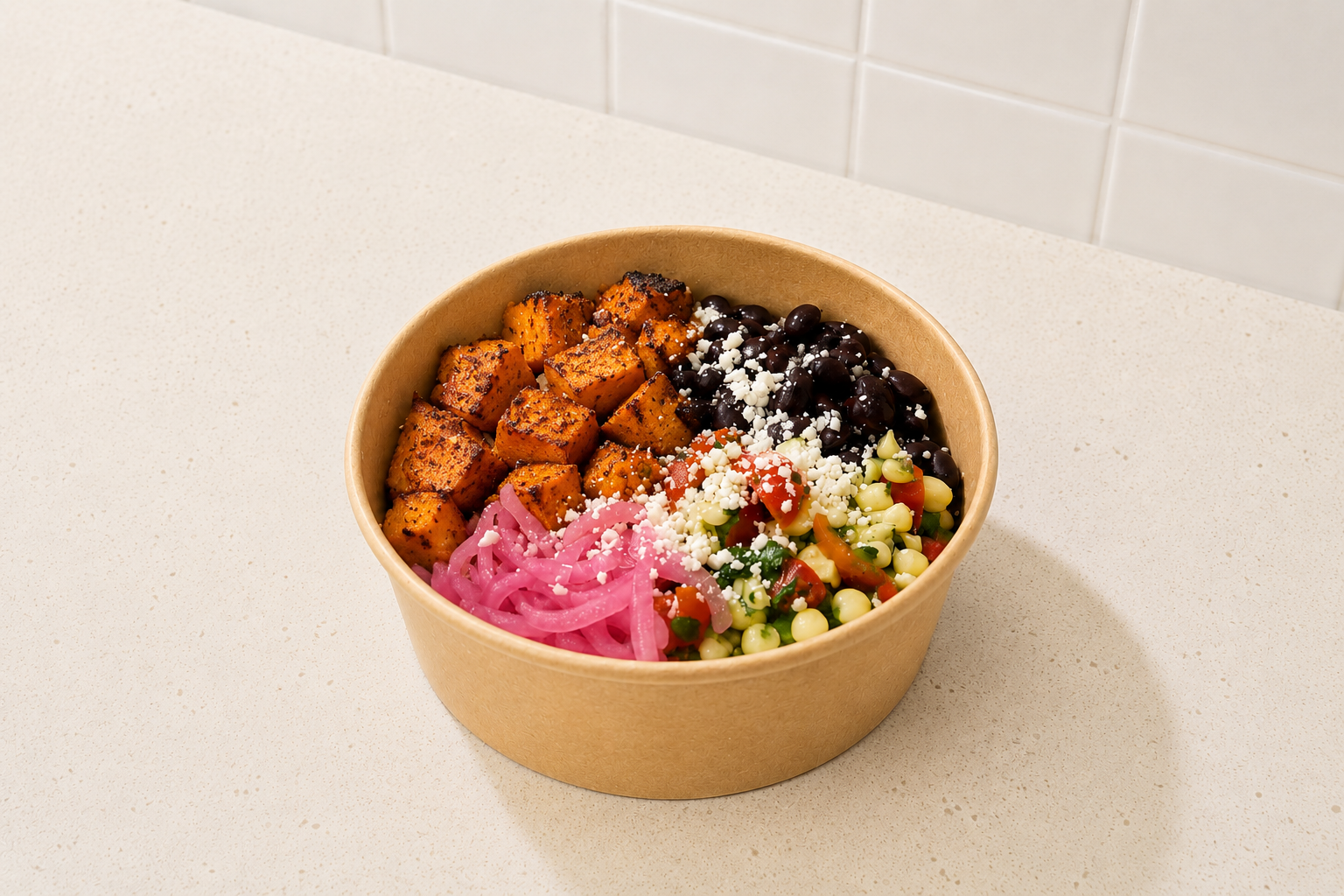 Plate: Chipotle Sweet Potato Burrito Bowl