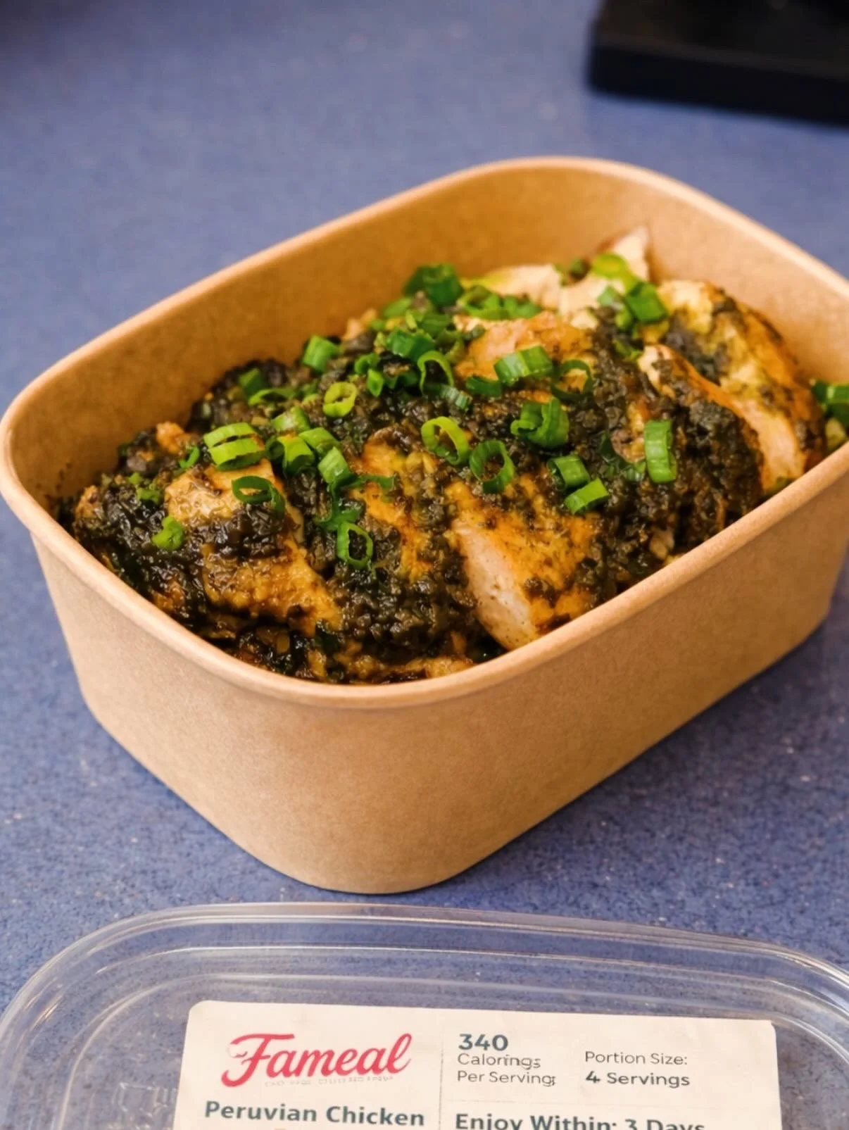 Peruvian Chicken Breast with Caramelized Scallion Sauce (~3 Servings)