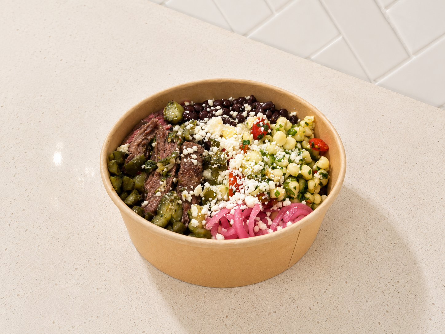 Plate: Chimichurri Steak Burrito Bowl