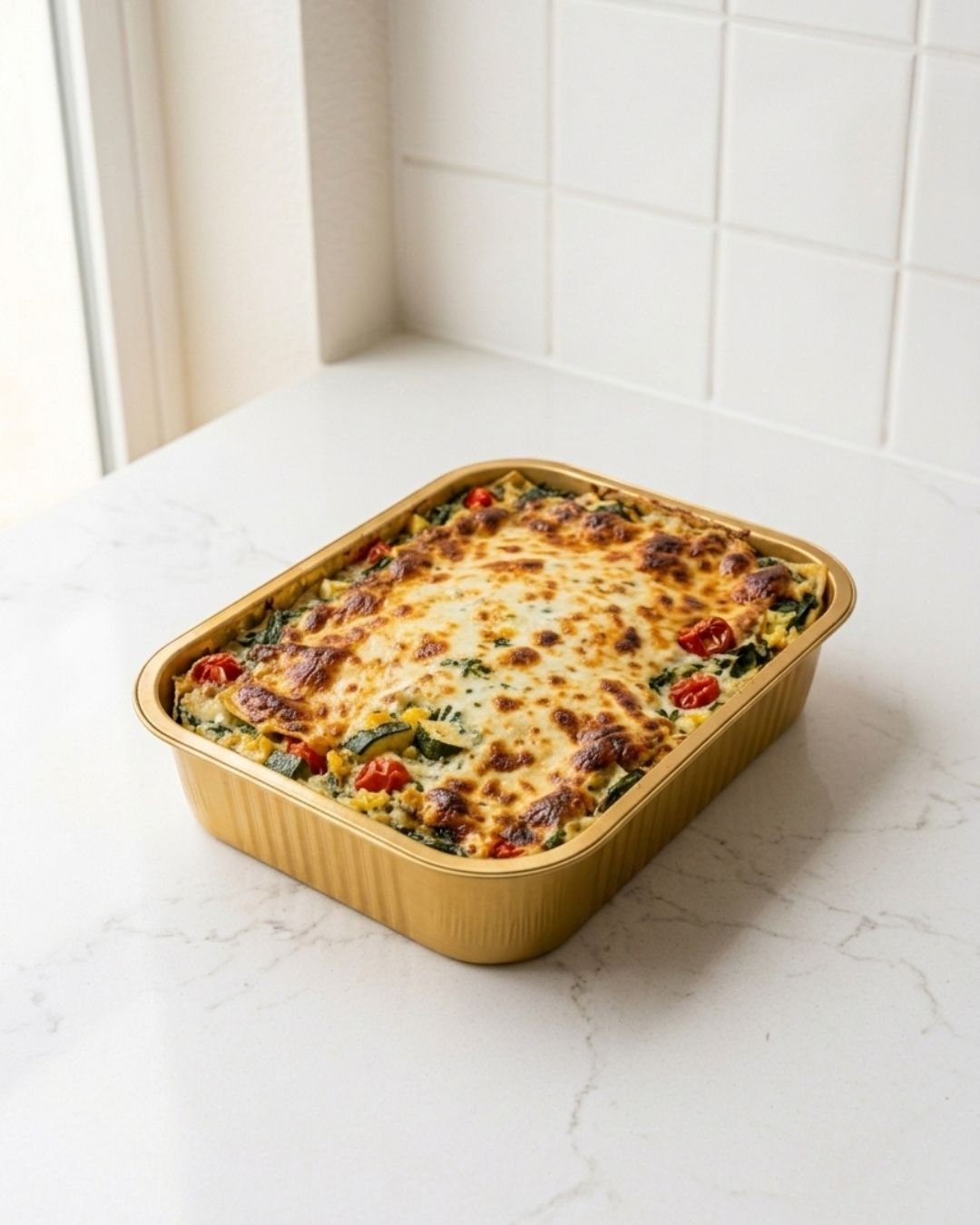 Main: White Lasagna with Greens, Gruyère & Garlic (VGT | Serves 4)