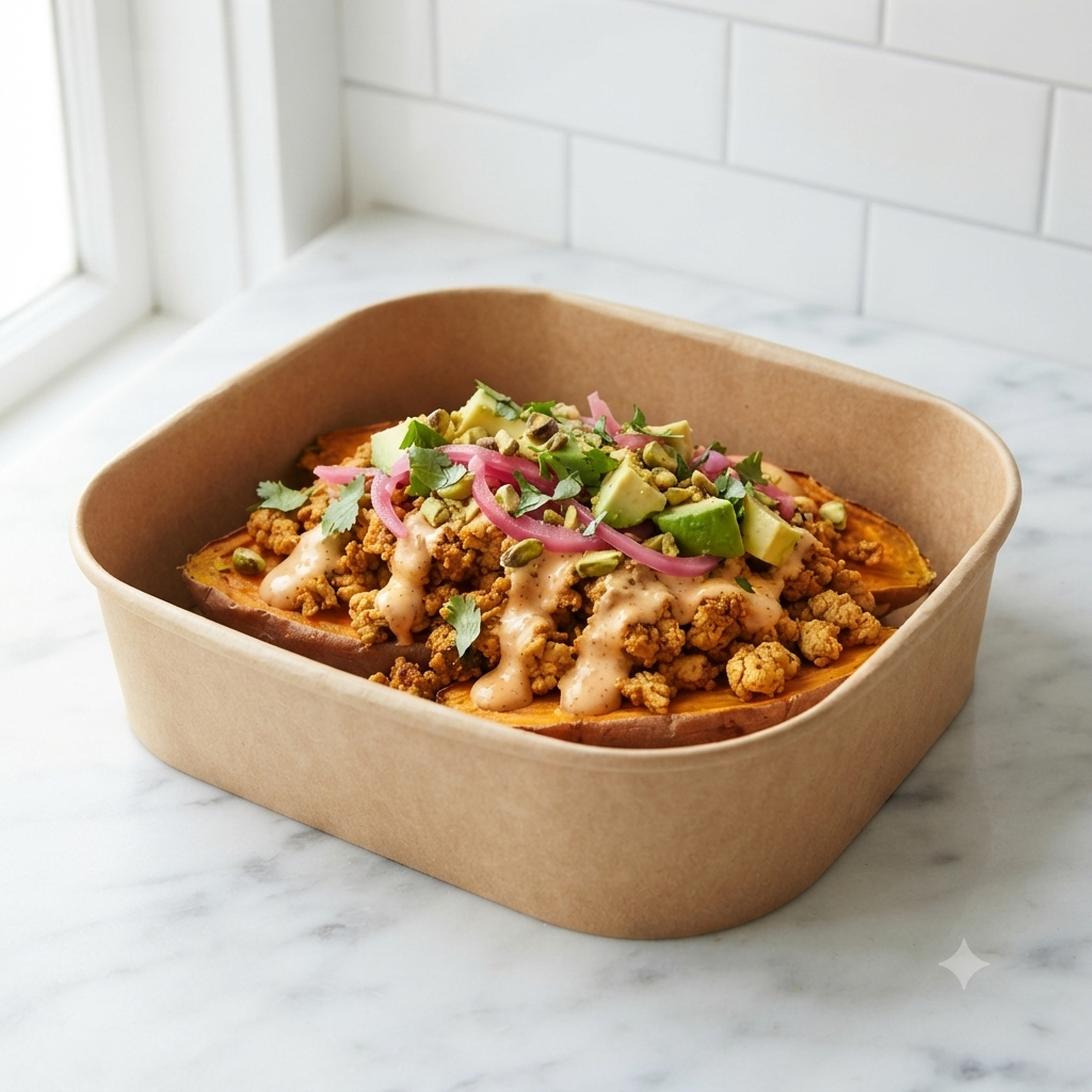 Family Style: Roasted Sweet Potato Stacks with Chipotle Sauce