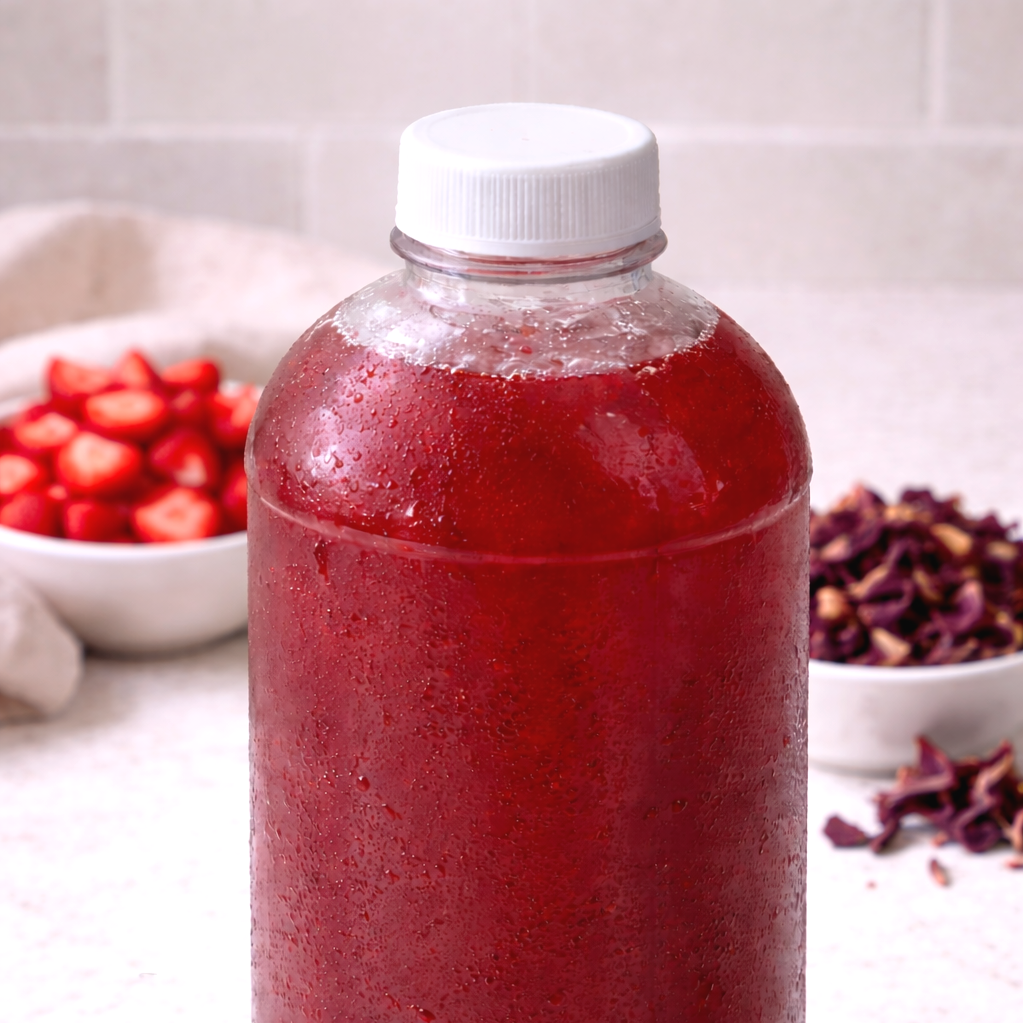 Strawberry Hibiscus Agua Fresca (1 Quart)