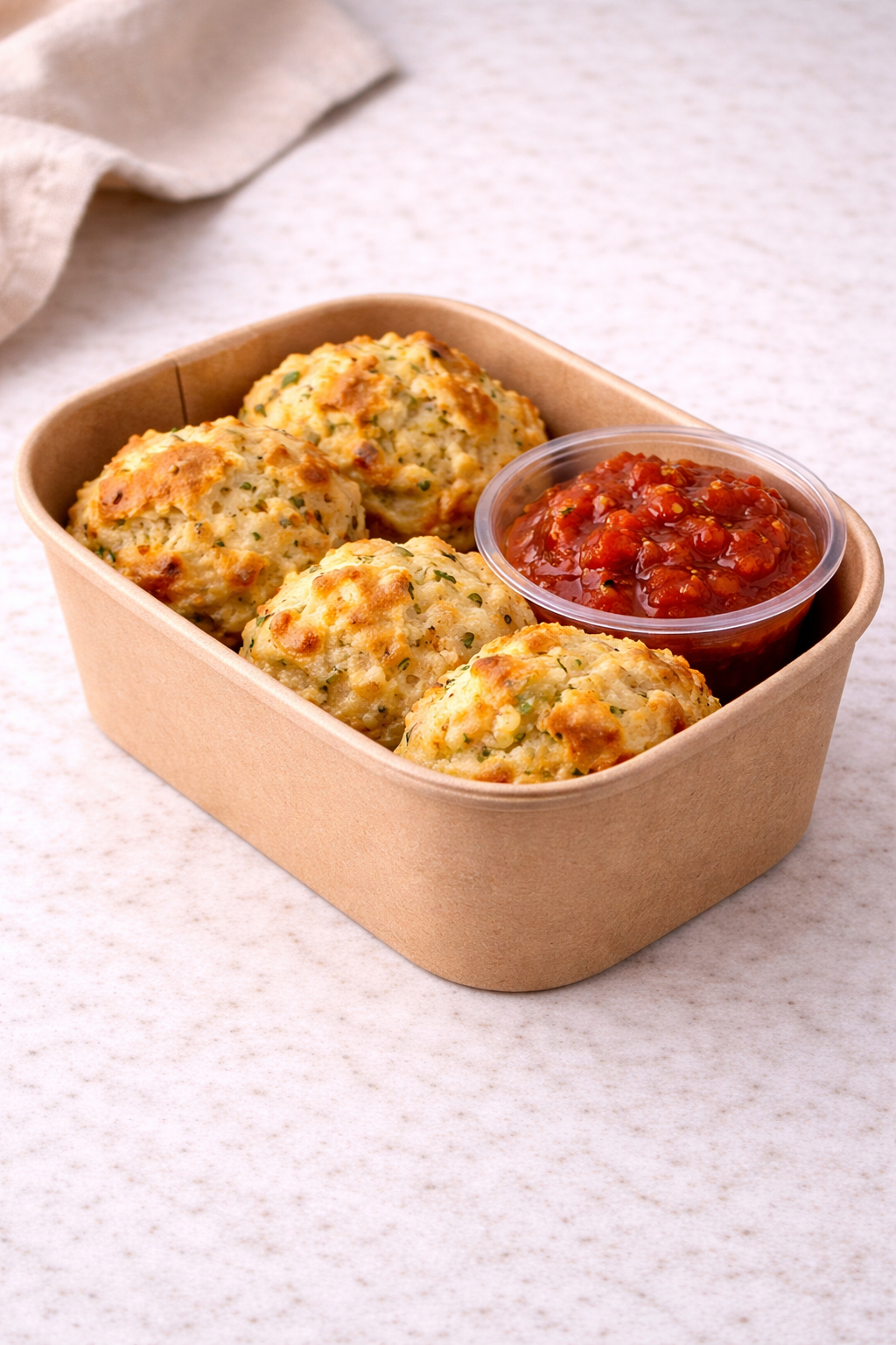 Cheese & Scallion Scones with Tomato Jam ( Quantity 6)