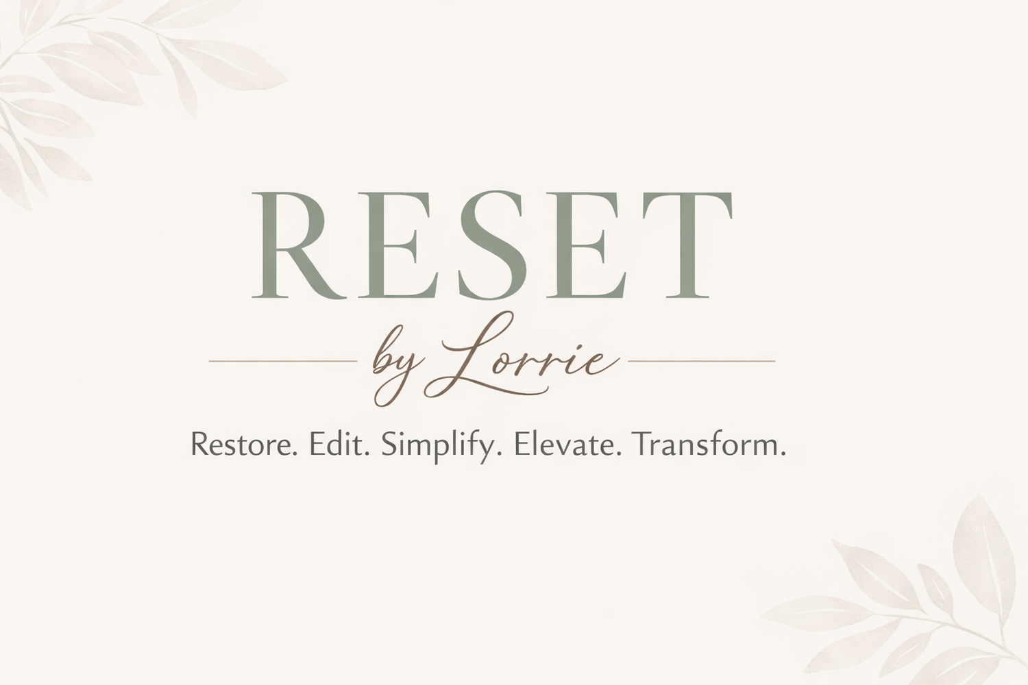 RESET by Lorrie